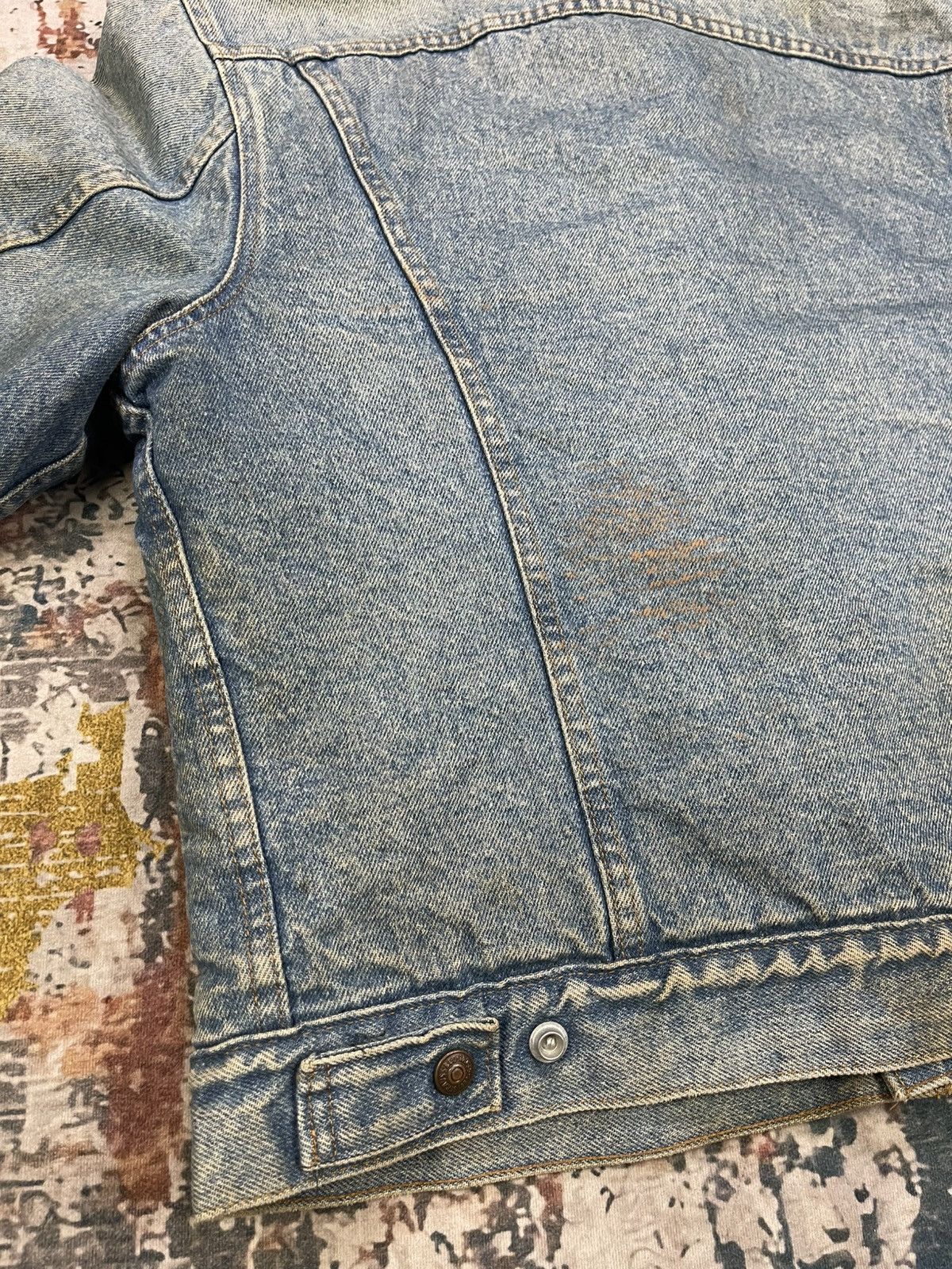 Levi's Vtg 70s Levis Sherpa Trucker Jacket Size US L / EU 52-54 / 3 - 3 Thumbnail