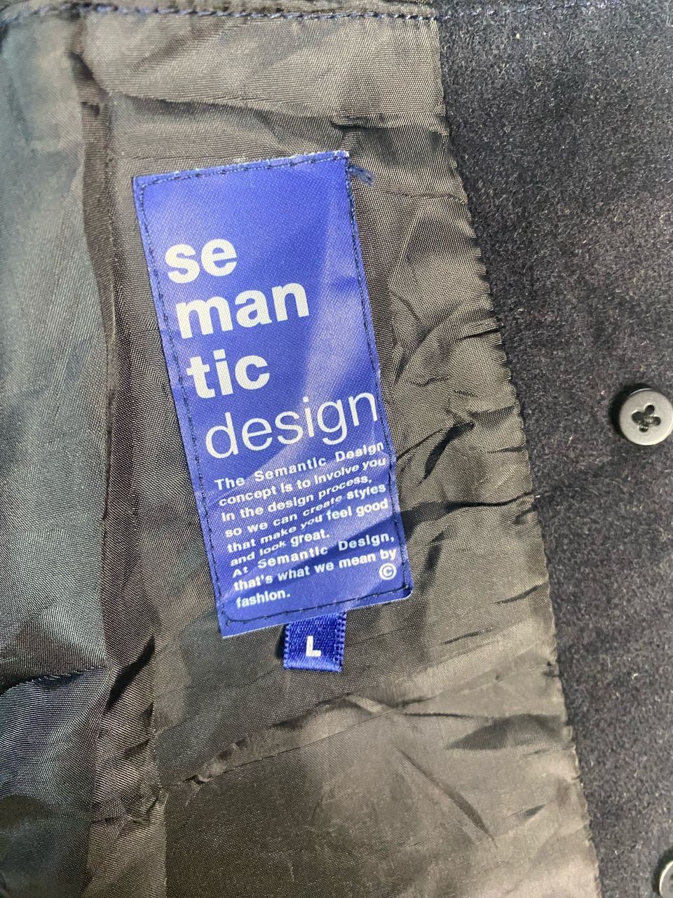 Designer × semanticdesign Semantic design wool button up jacket Size US M / EU 48-50 / 2 - 6 Thumbnail