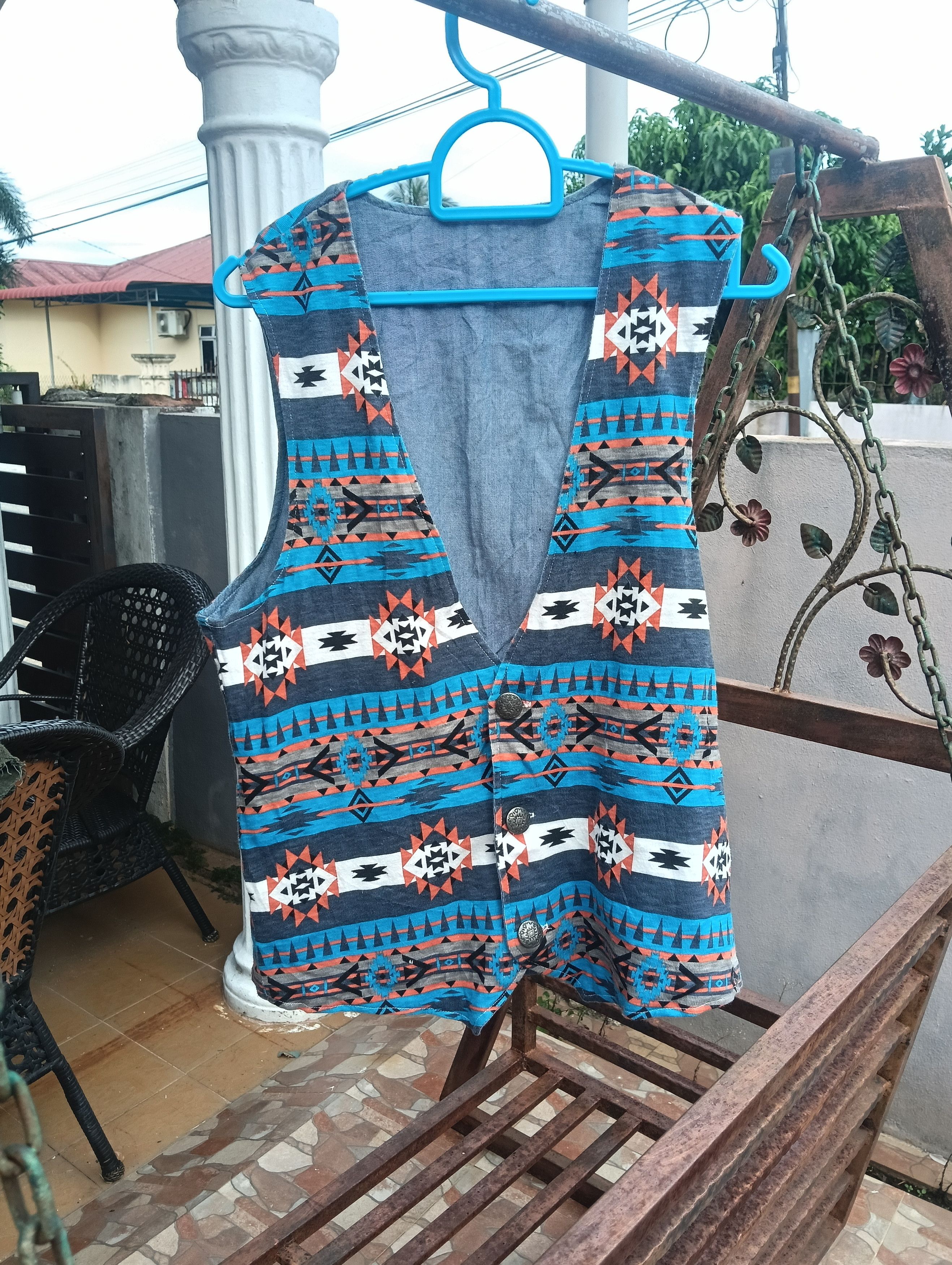 Native Unbranded Navajo Native Vest Size 38L - 1 Thumbnail