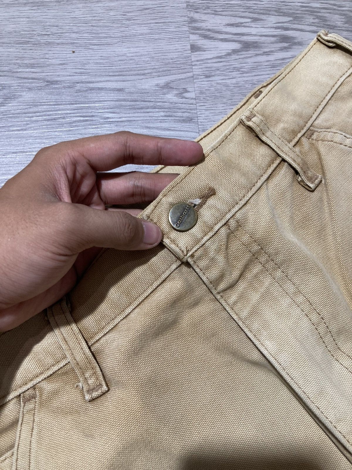 Carhartt 1990s Vintage Carhartt B11 BRN Carpenter Duck Pants Workwear Size US 32 / EU 48 - 17 Thumbnail