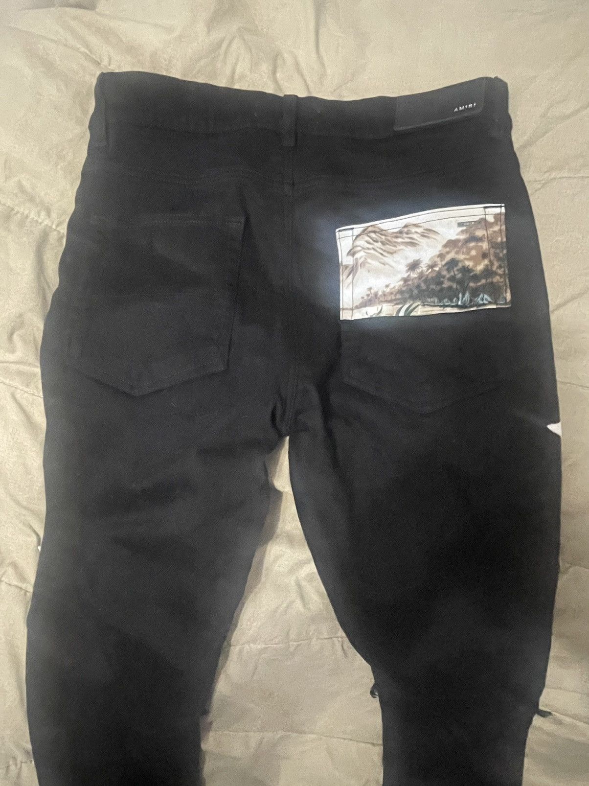 Amiri Amiri Camo Patch Star Skinny Jeans Size US 32 / EU 48 - 3 Thumbnail