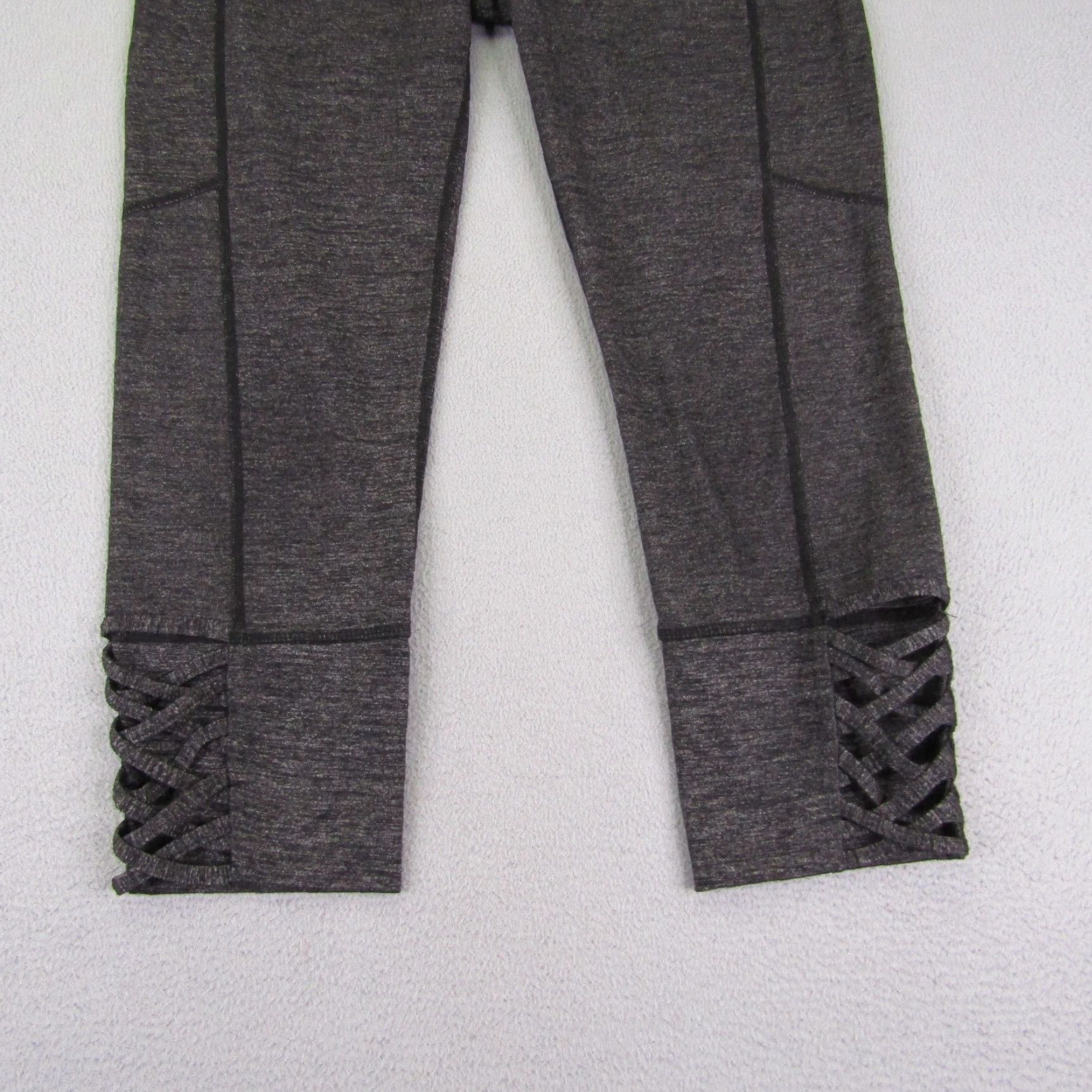 Athleta Athleta Leggings Womens Small Gray Mid Calf Cropped Athletic Yoga workout Pants Size 28" / US 6 / IT 42 - 3 Thumbnail