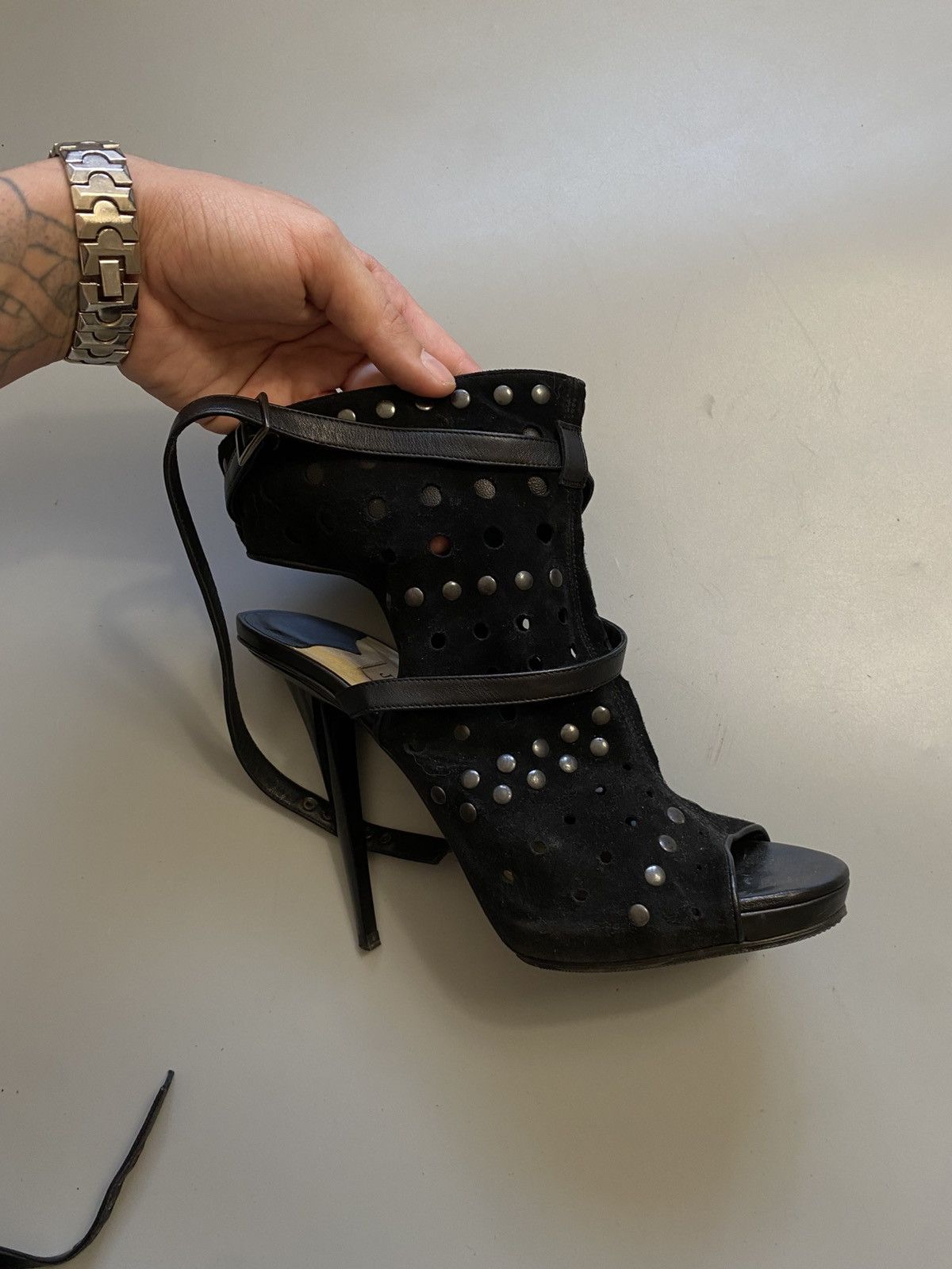 Jimmy Choo Jimmy Choo leather suede boots heels Size US 10 / IT 40 - 7 Thumbnail