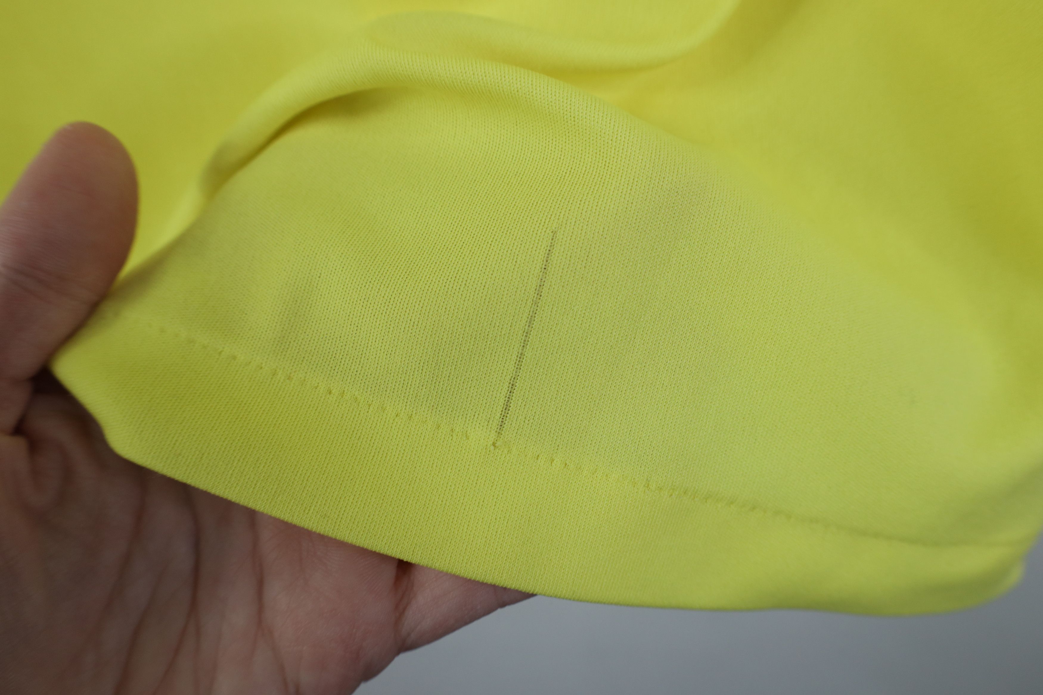Vintage Vintage 70s Streetwear Knit Dagger Collar Polo Shirt Yellow Size L / US 10 / IT 46 - 11 Thumbnail