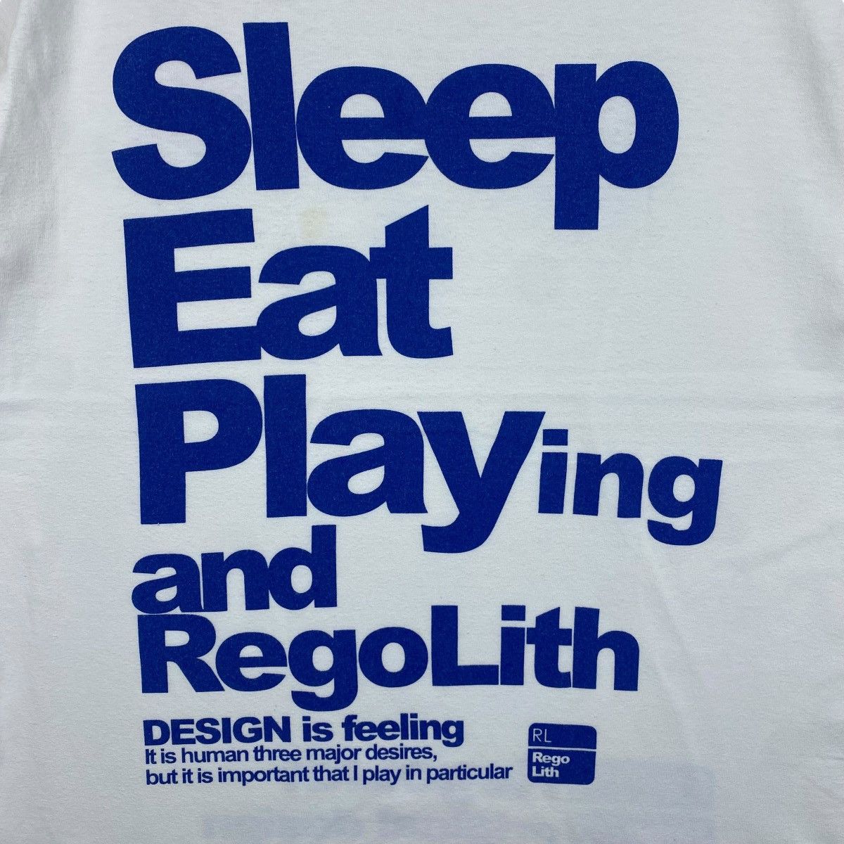 Japanese Brand Japanese Brand REGOLITH Sleep Eat Play Graphic Tee Shirt Size US M / EU 48-50 / 2 - 2 Thumbnail