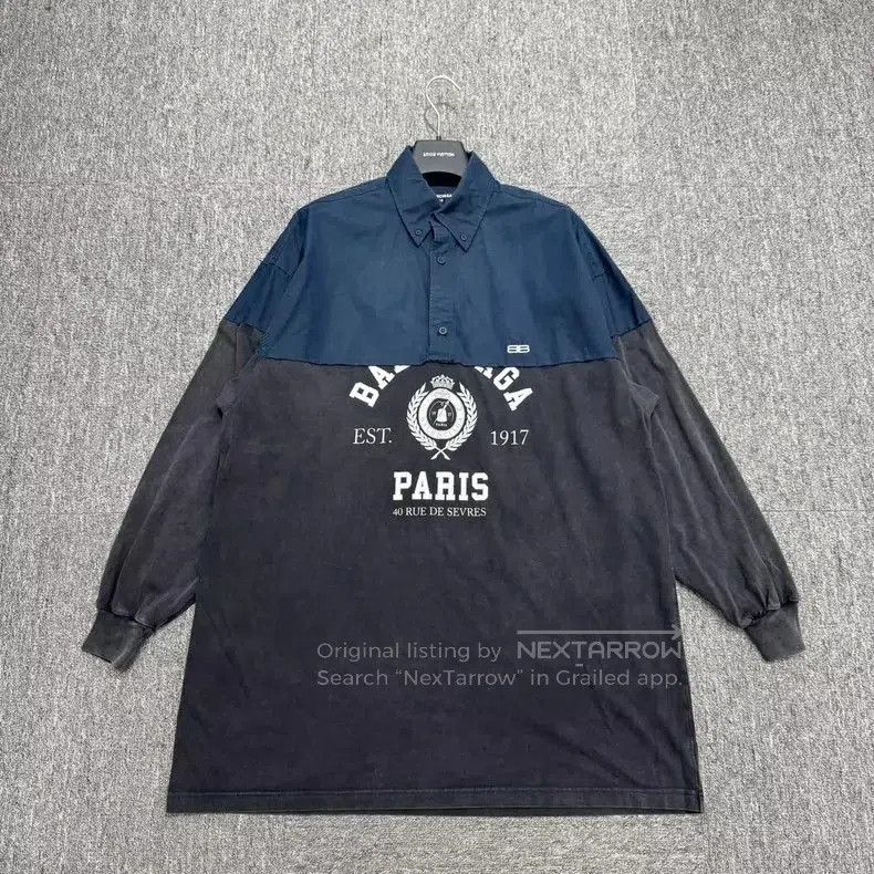 Balenciaga Balenciaga Washed Patchwork Long Sleeve. Size US L / EU 52-54 / 3 - 1 Thumbnail