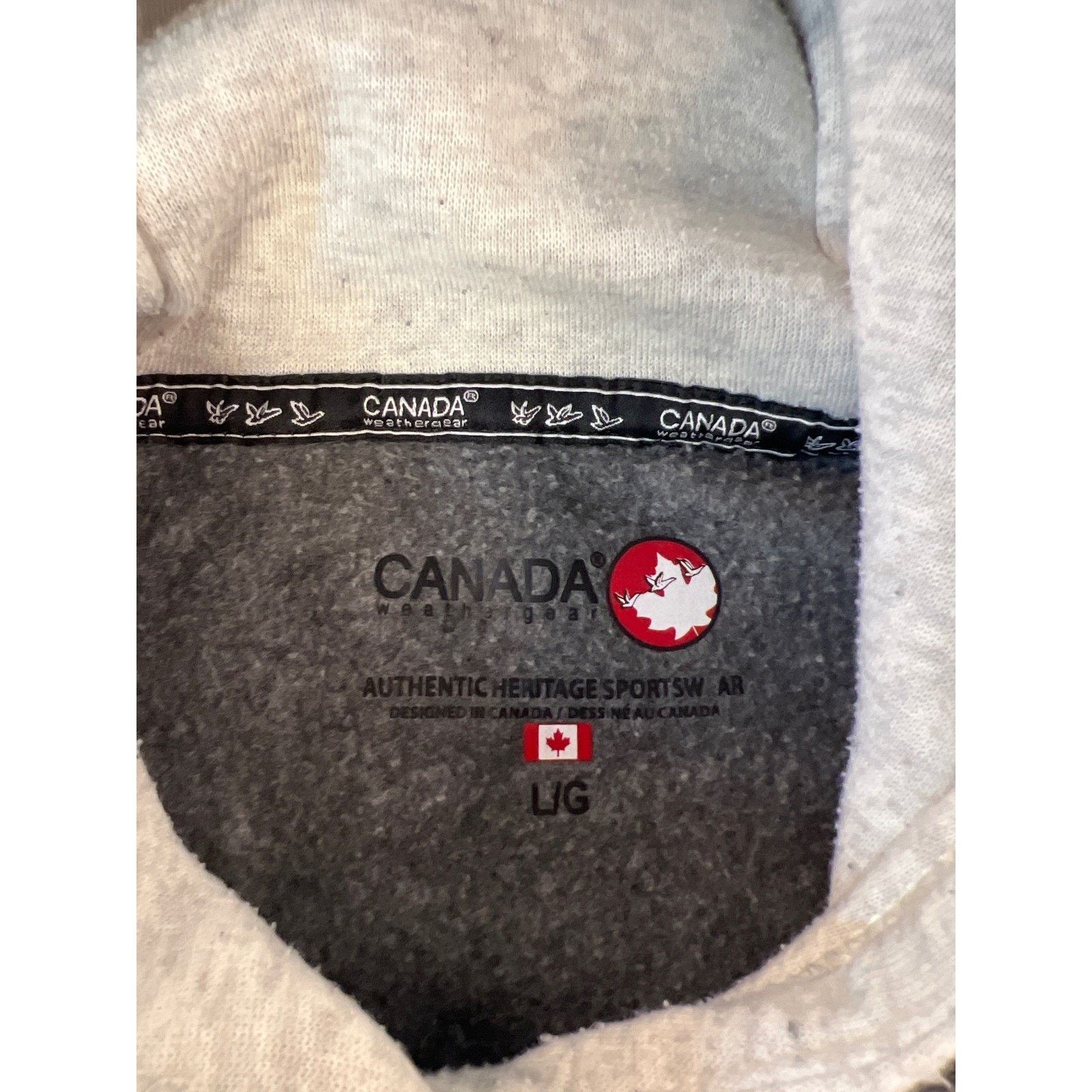Other Canada Weather Gear Mens Hoodie Grey Sweatshirt LG Size US L / EU 52-54 / 3 - 4 Thumbnail