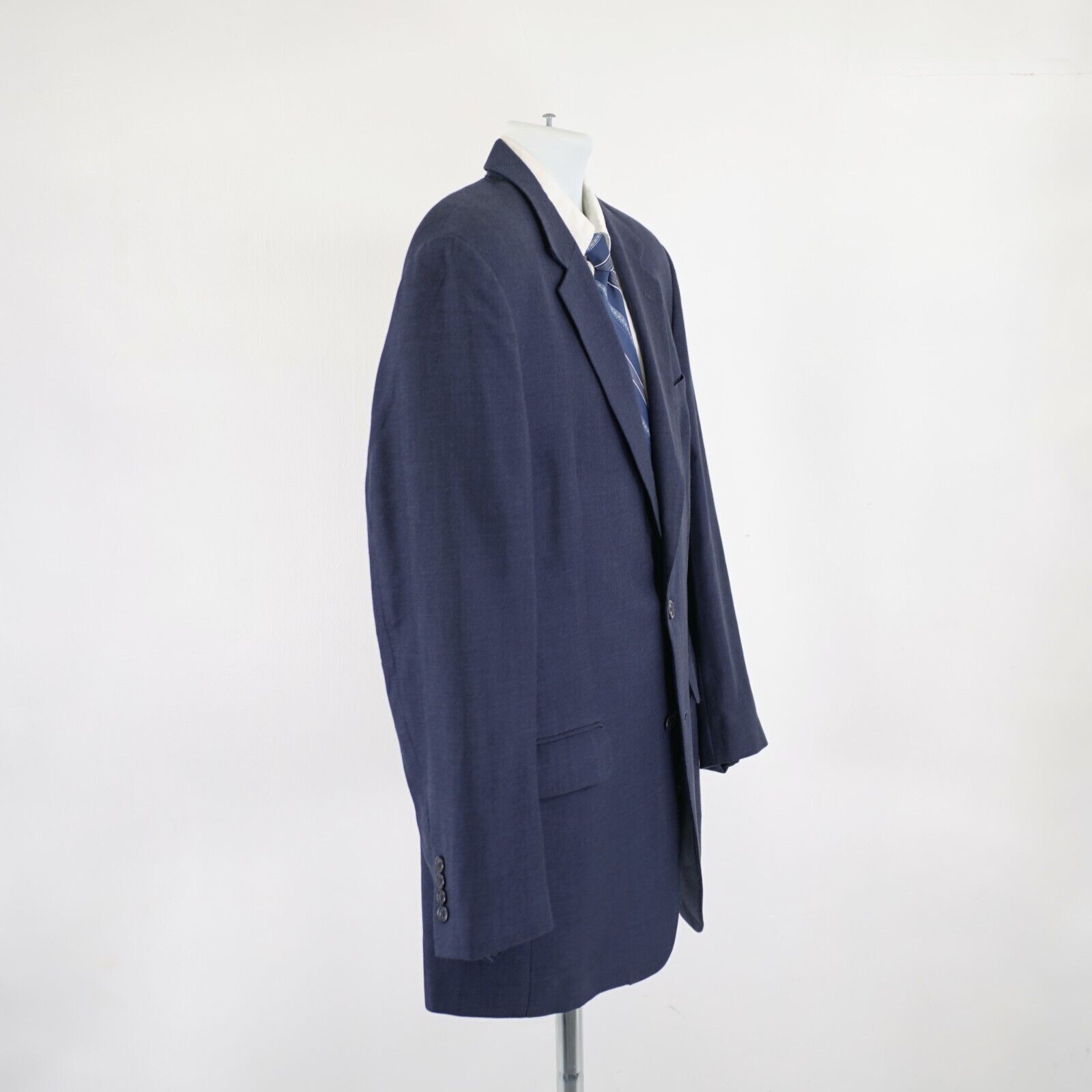 Jos. A. Bank Jos A Bank Wool Blue / Black Sharkskin Blazer 42L / Slim 44 Size 42L - 8 Thumbnail