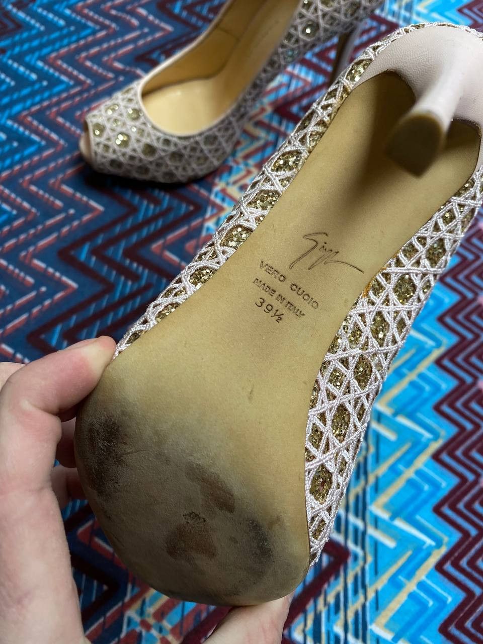 Giuseppe Zanotti Giuseppe Zanotti Design Diamond VINTAGE Size US 9.5 / IT 39.5 - 4 Thumbnail