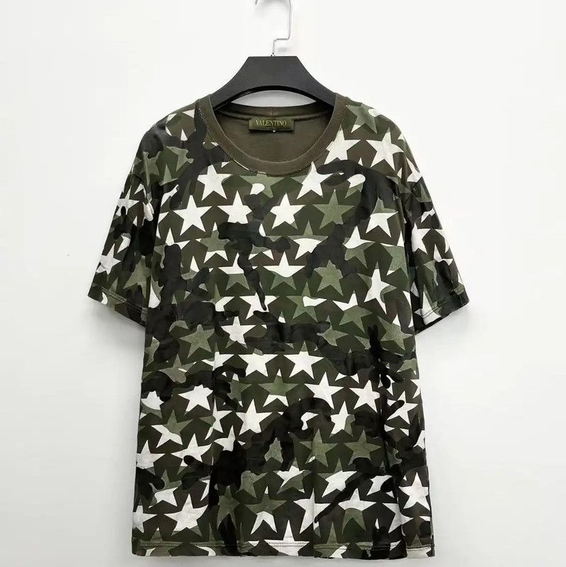 Valentino Valentino Camouflage Logo Short Sleeve T-shirt 0089 Size US S / EU 44-46 / 1 - 1 Thumbnail