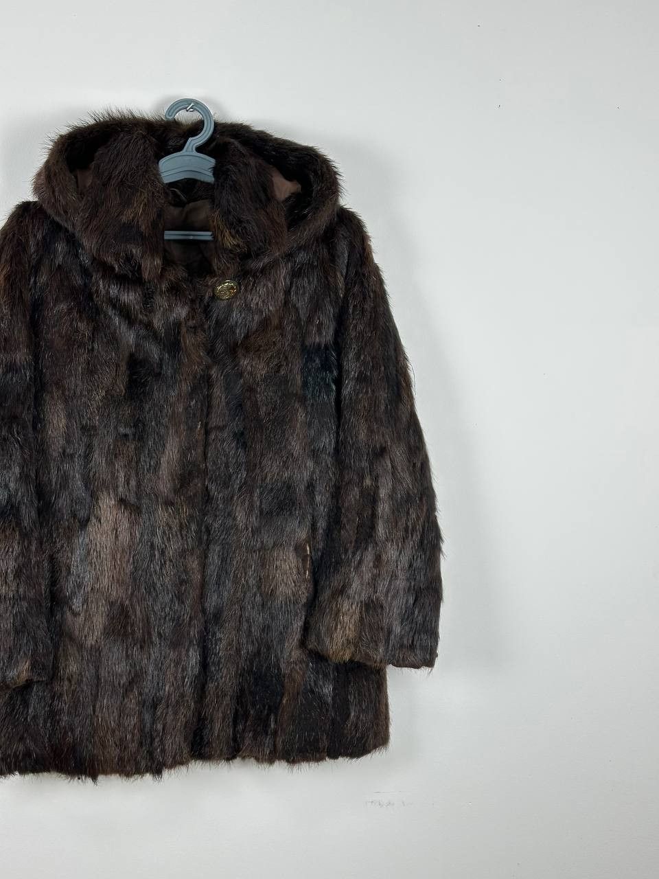 Vintage Vintage Real Fur Coat Luxury Brown Size L / US 10 / IT 46 - 5 Thumbnail
