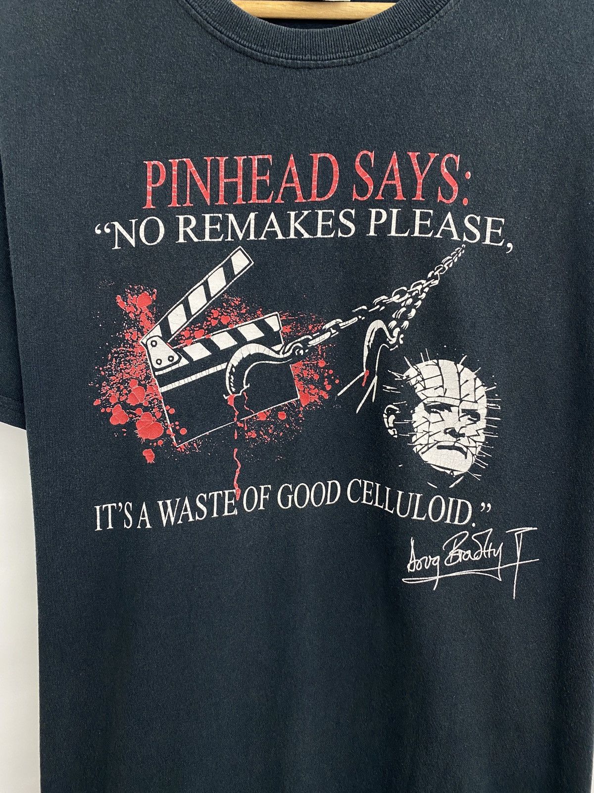 Vintage Vintage 90s Pinheard Hellraiser Horror T-Shirt Rare Retro Size US L / EU 52-54 / 3 - 4 Thumbnail