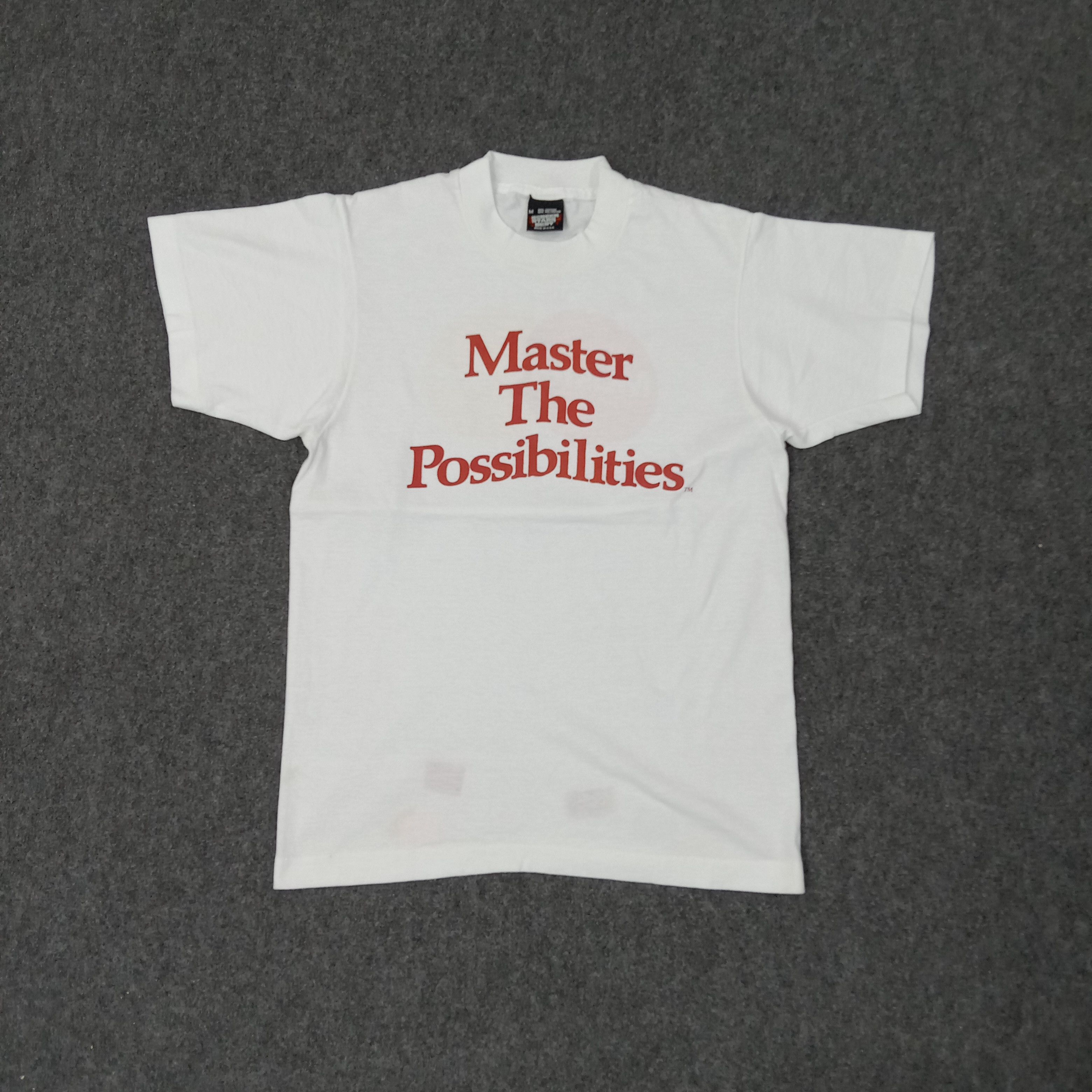 Vintage 90's Master Card The possibilities Bank Tshirt C249N76 Size US S / EU 44-46 / 1 - 3 Thumbnail