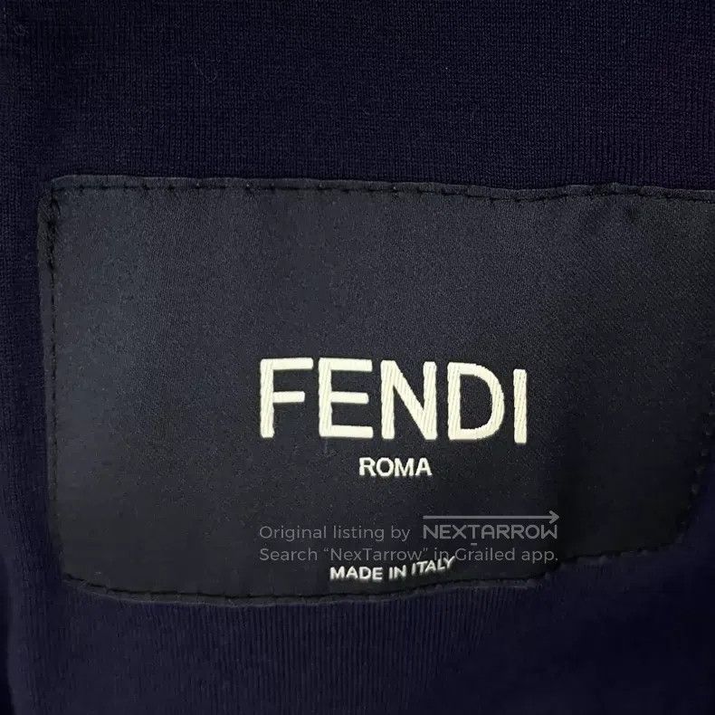 Fendi Fendi Navy blue little monster eye stripe zipper long slee Size US L / EU 52-54 / 3 - 6 Thumbnail