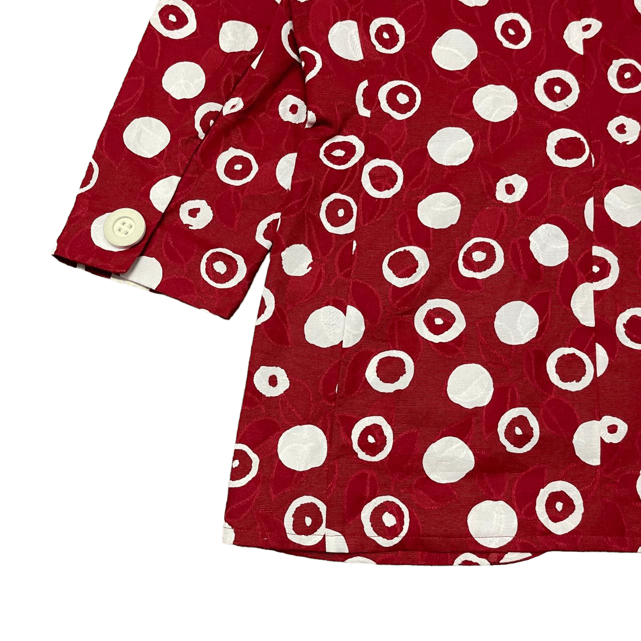 Yves Saint Laurent Vintage YSL Yves Saint Laurent Polka Dot Jacket Red Size M / US 6-8 / IT 42-44 - 12 Thumbnail