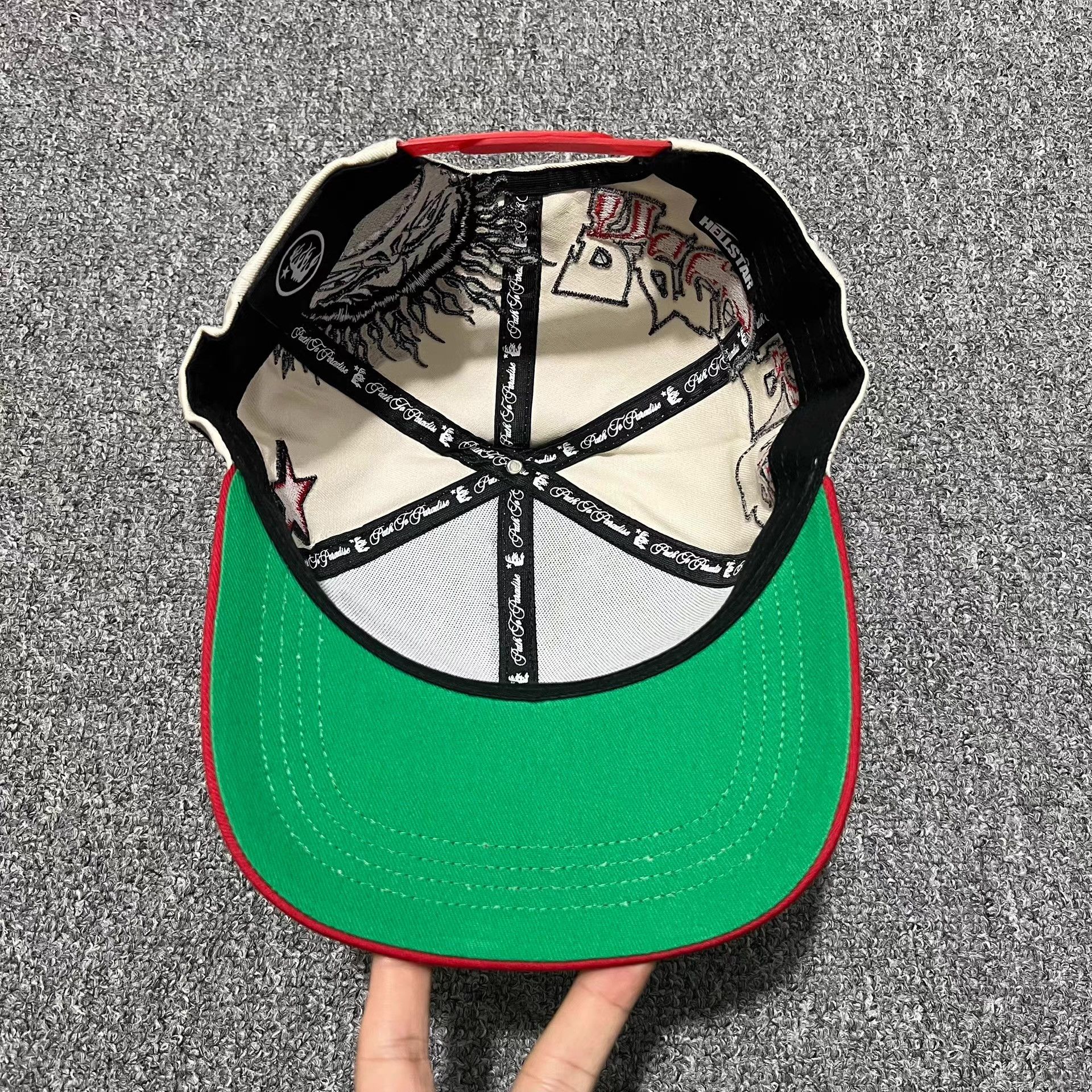 HELLSTAR Hellstar quirky embroidered curved brim baseball cap Q7 Size ONE SIZE - 7 Thumbnail
