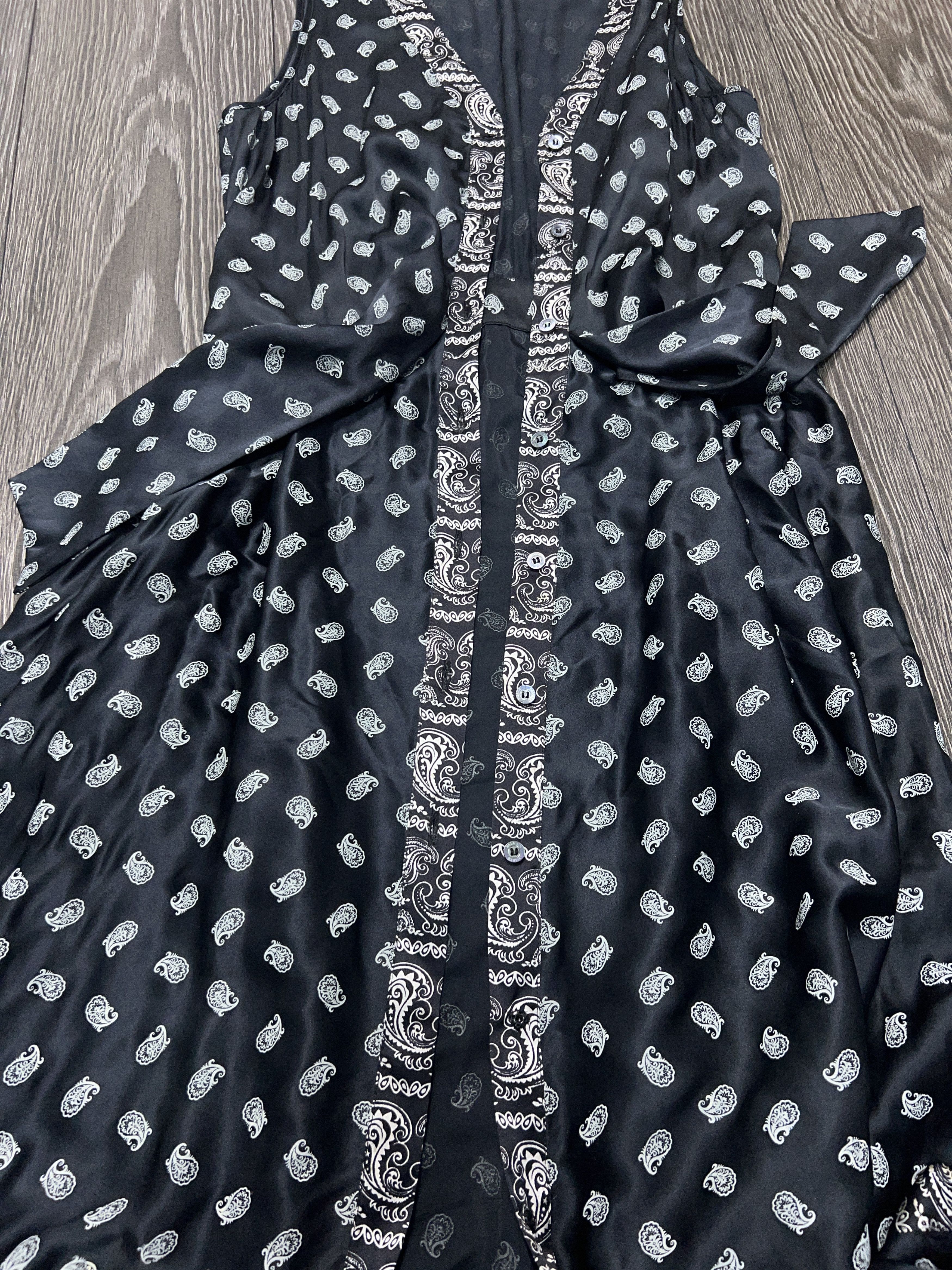 Balmain Paisley Monogram Dress Maxi Silk Sleeveless Size 30 / 44 Size M / US 6-8 / IT 42-44 - 17 Thumbnail