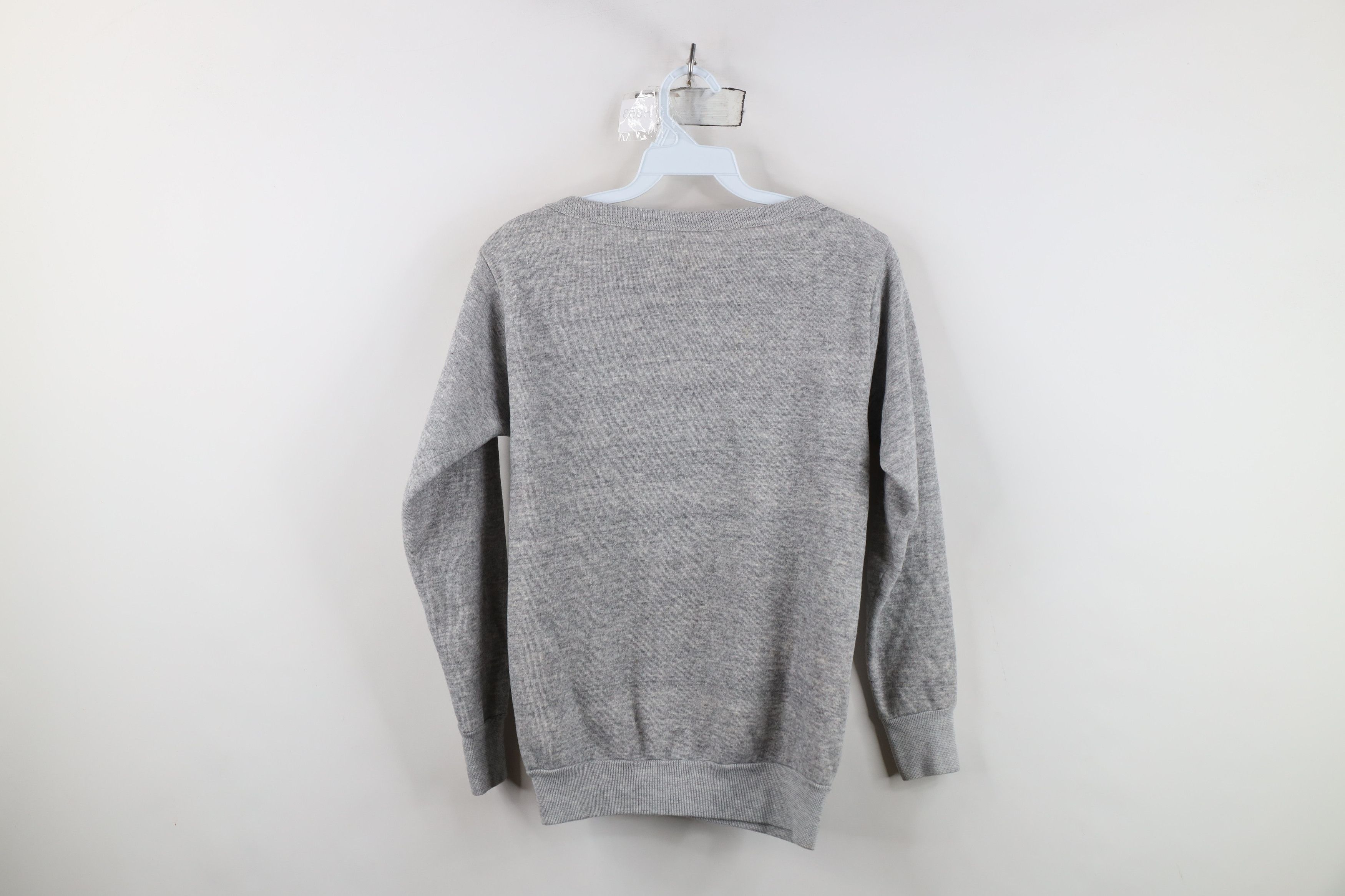 Vintage Vintage 70s Streetwear Triblend Crewneck Sweatshirt Gray USA Size M / US 6-8 / IT 42-44 - 10 Thumbnail