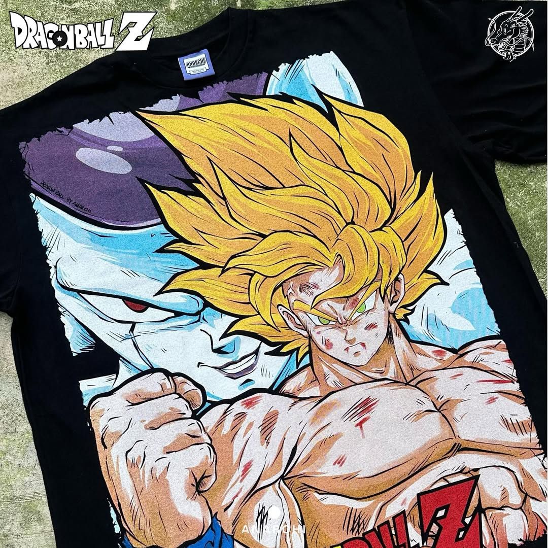 Anime × Japanese Brand Rare 🔥 Goku SSJ x Frieza Modern T-shirt Size US XL / EU 56 / 4 - 8 Thumbnail