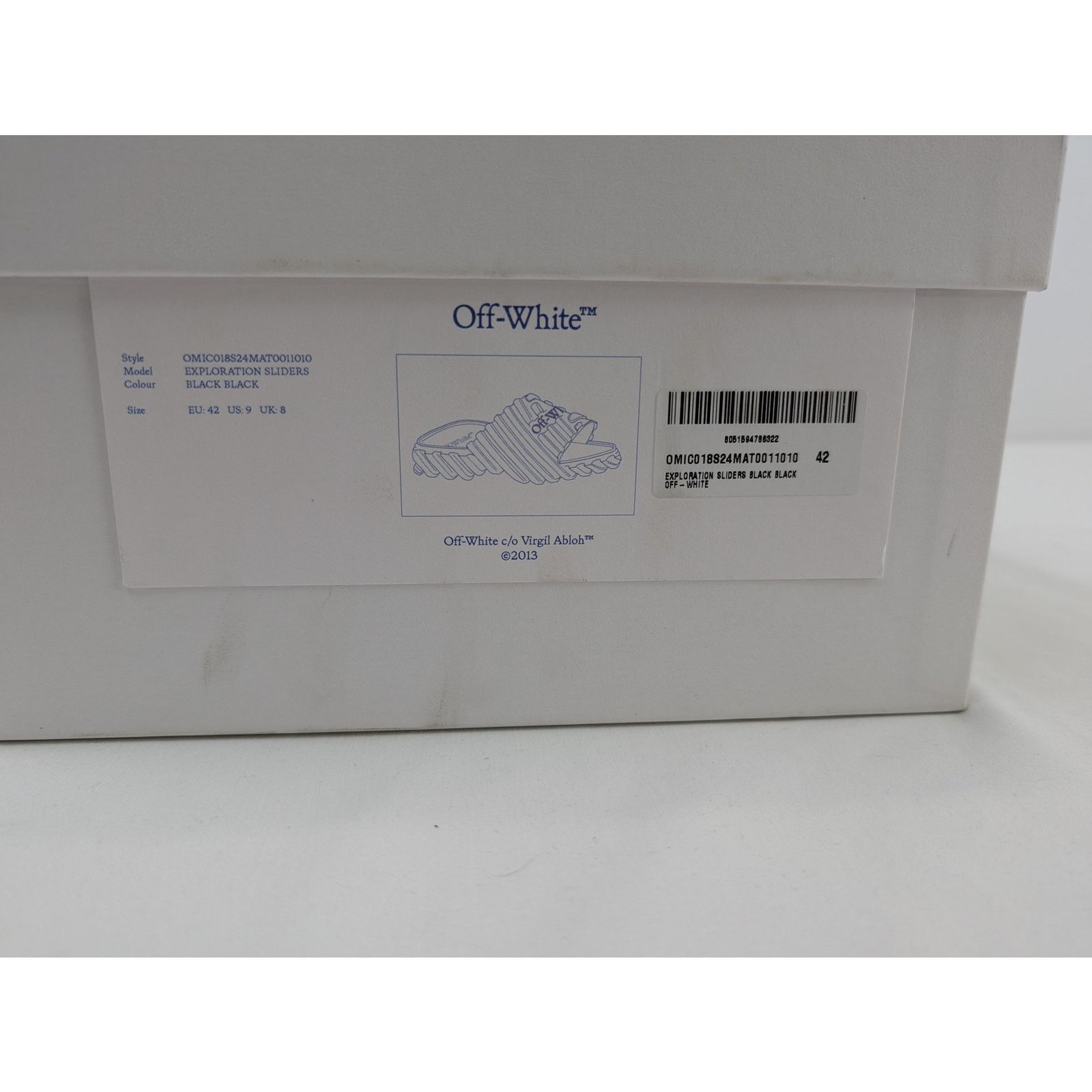 Off-White o1rshd1 Exploration Sliders Slippers in Black Size US 9 / EU 42 - 20 Thumbnail