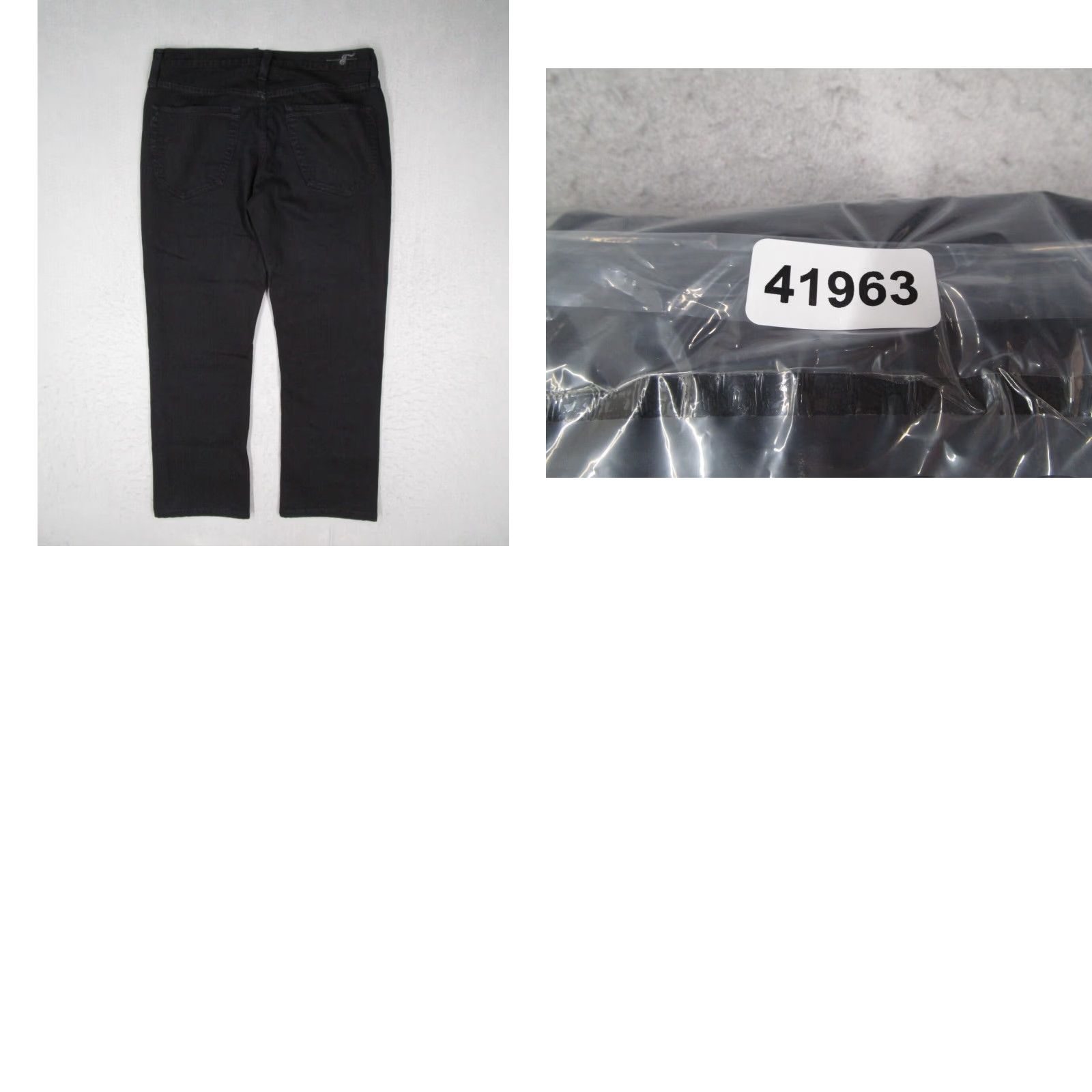 Vintage Earnest Sewn Men's Black Denim Jeans Fulton 92 Straight 32x27 Classic Fit Size US 32 / EU 48 - 8 Thumbnail