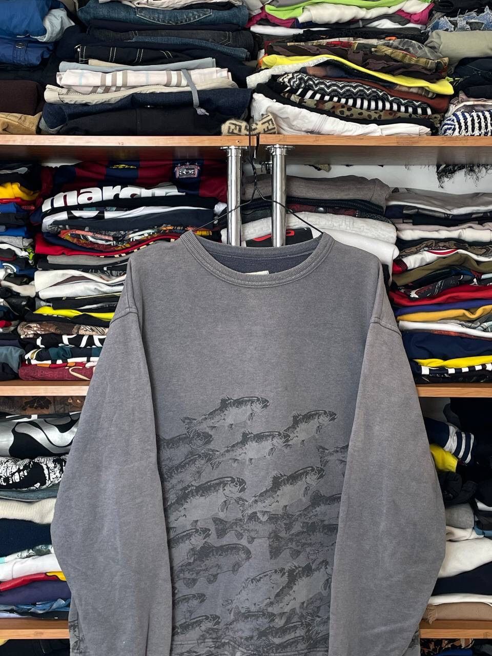 Guy Harvey × Vintage Vintage 2000s Multi Fish Logo Graphic Long Sleeve Pocket Tee Size US XL / EU 56 / 4 - 2 Thumbnail