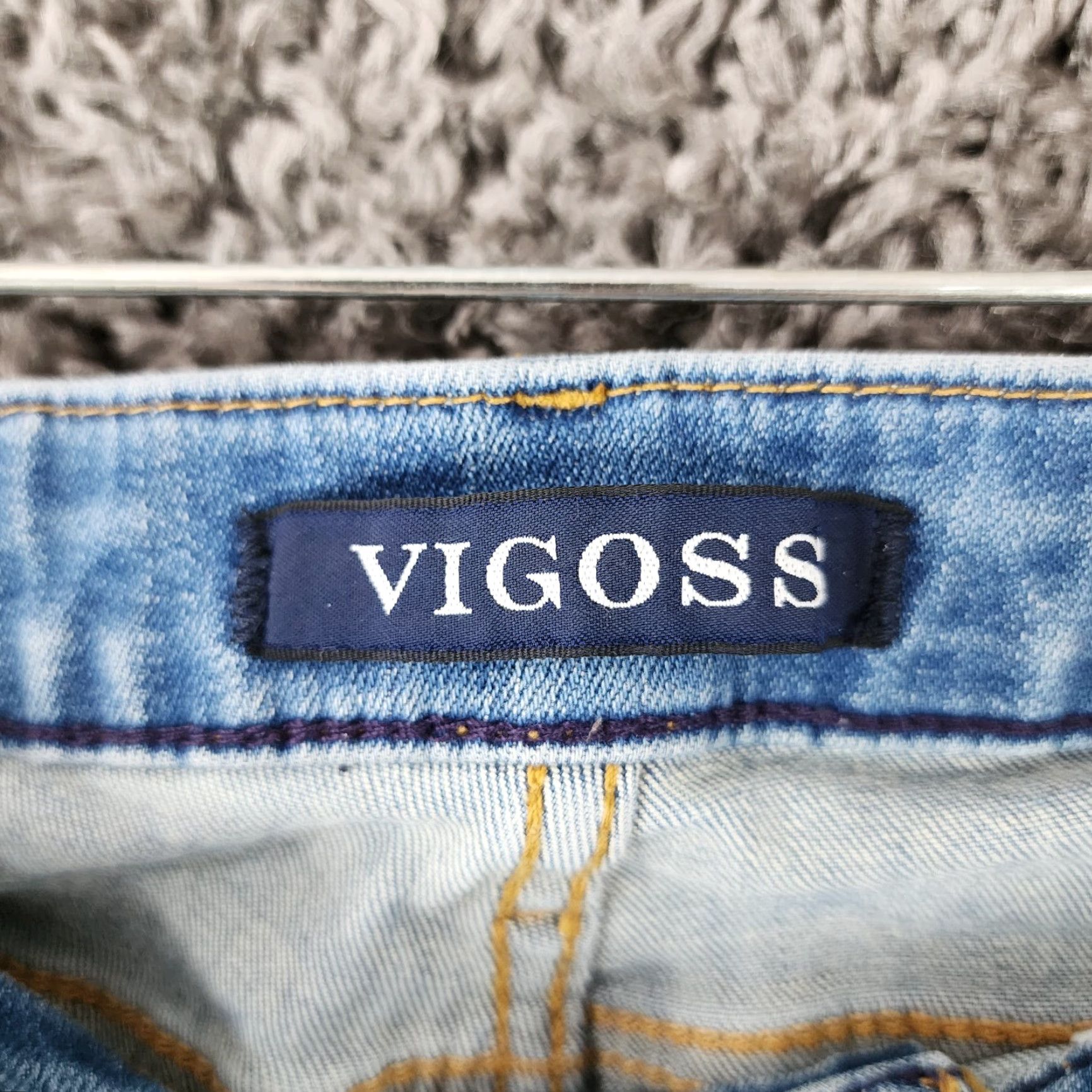 Vintage VINTAGE? Actually not vintage. Vigoss Jagger Womens Distressed Classic Fit Skinny Jeans Size 29 Blue Adult Women 29In Waist 29 Inseam 27In Size 29" - 3 Thumbnail
