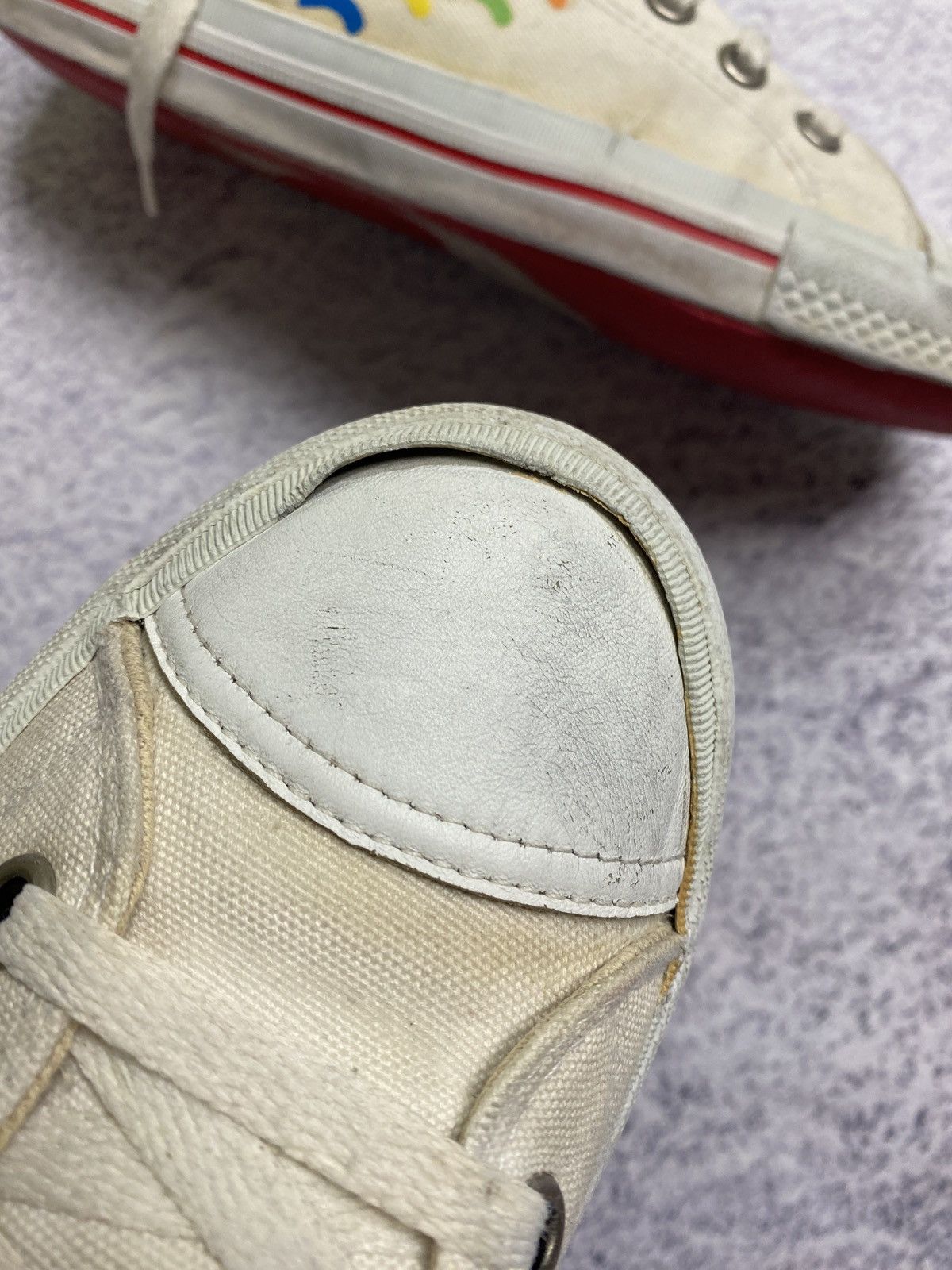 Evisu × Vintage Vintage Evisu Rainbow Repeat Logo Shoes High Top Sneakers Size US 9 / EU 42 - 18 Thumbnail