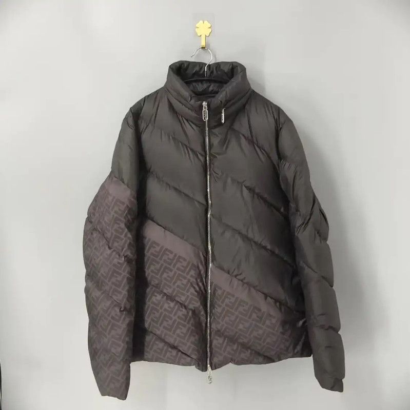 Fendi Fendi Black Down Jacket for Men 0089 Size US M / EU 48-50 / 2 - 1 Thumbnail