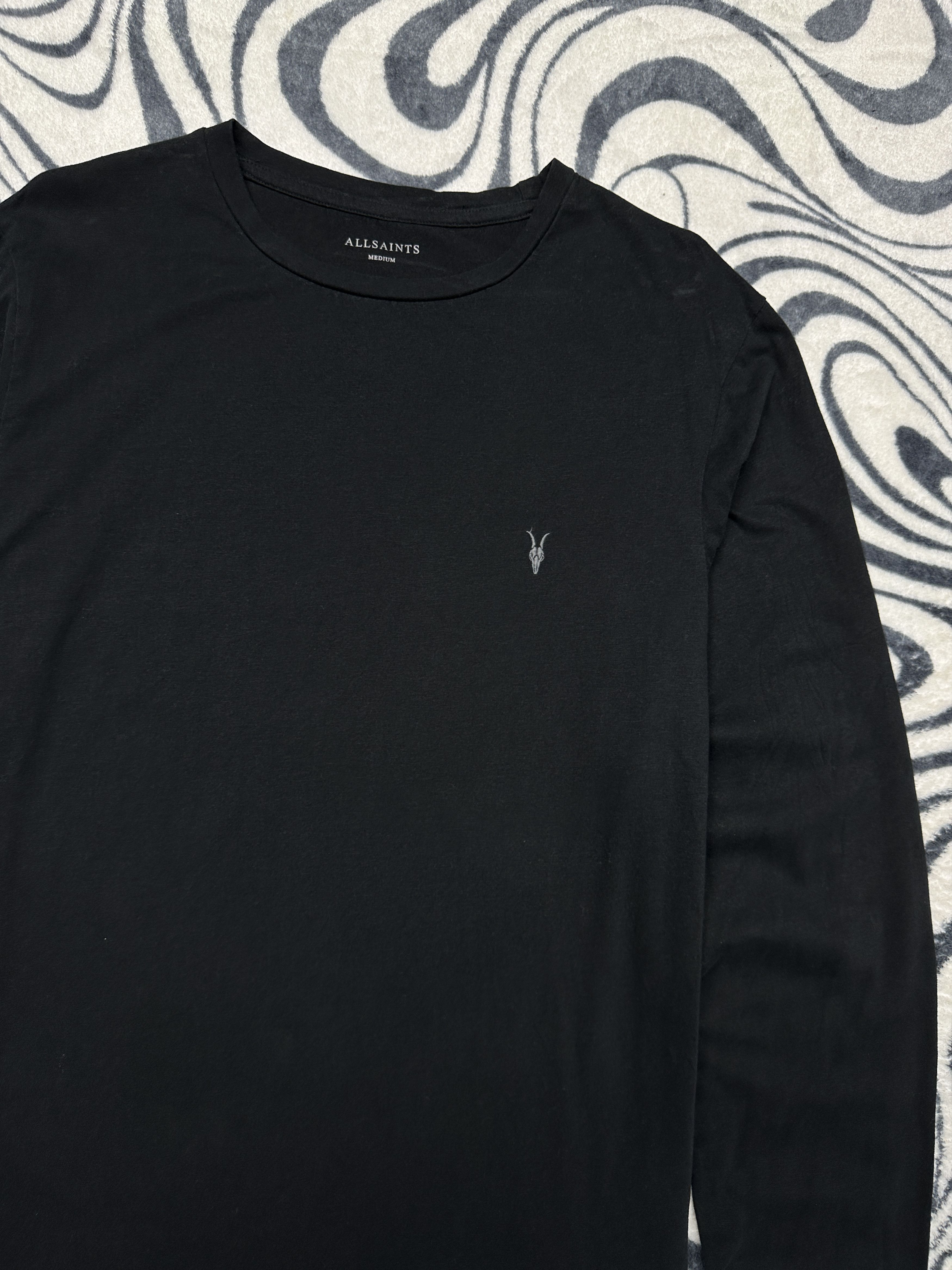 Allsaints Allsaints Mens Brace Tonic Crew Neck Long Sleeve T-Shirt Tee Size US M / EU 48-50 / 2 - 2 Thumbnail