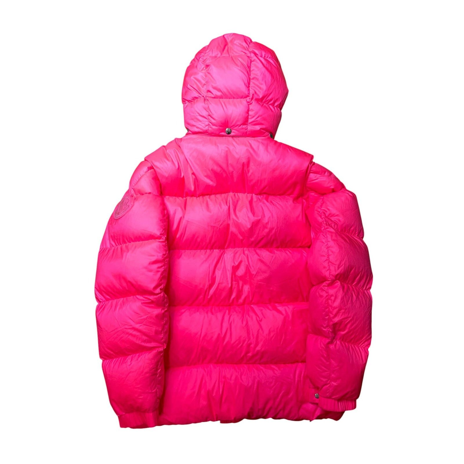 Moncler Moncler Hooded Puffer Pink Jacket Size US L / EU 52-54 / 3 - 2 Thumbnail