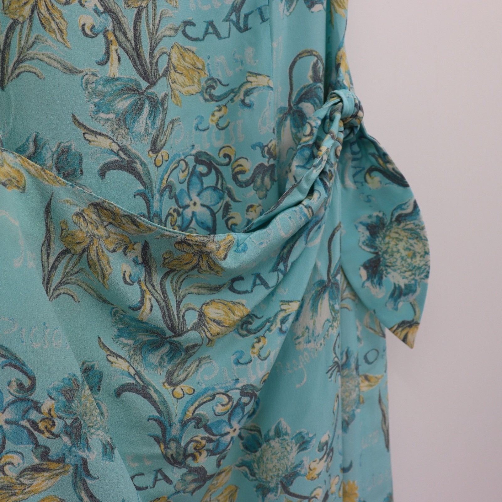 Escada Escada Silk Floral Maxi Dress Womens L Blue Margaretha Ley Size L / US 10 / IT 46 - 6 Thumbnail