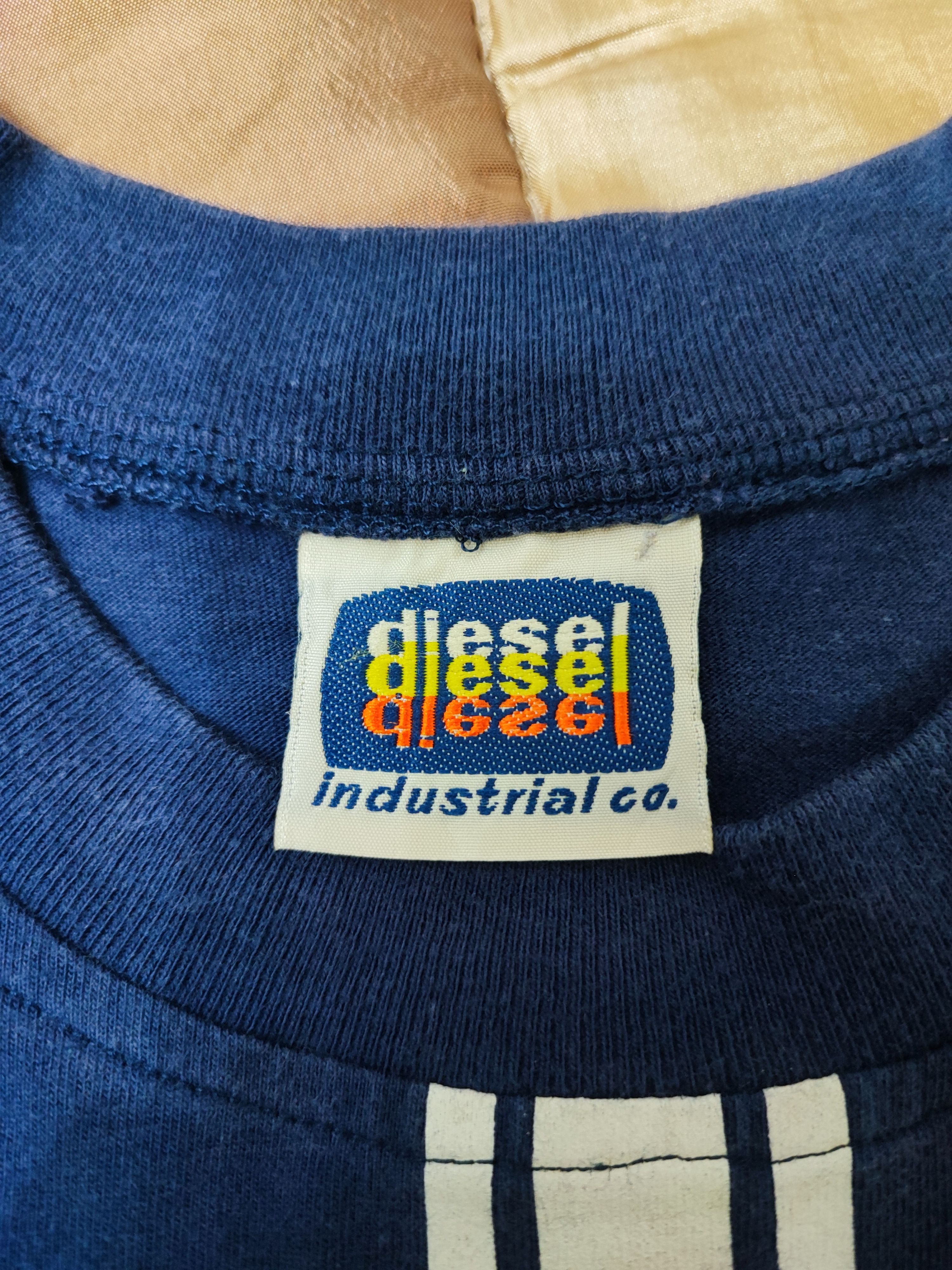 Diesel × Vintage Vintage Y2k Diesel Industrial Sport T-Shirt Size US L / EU 52-54 / 3 - 6 Thumbnail