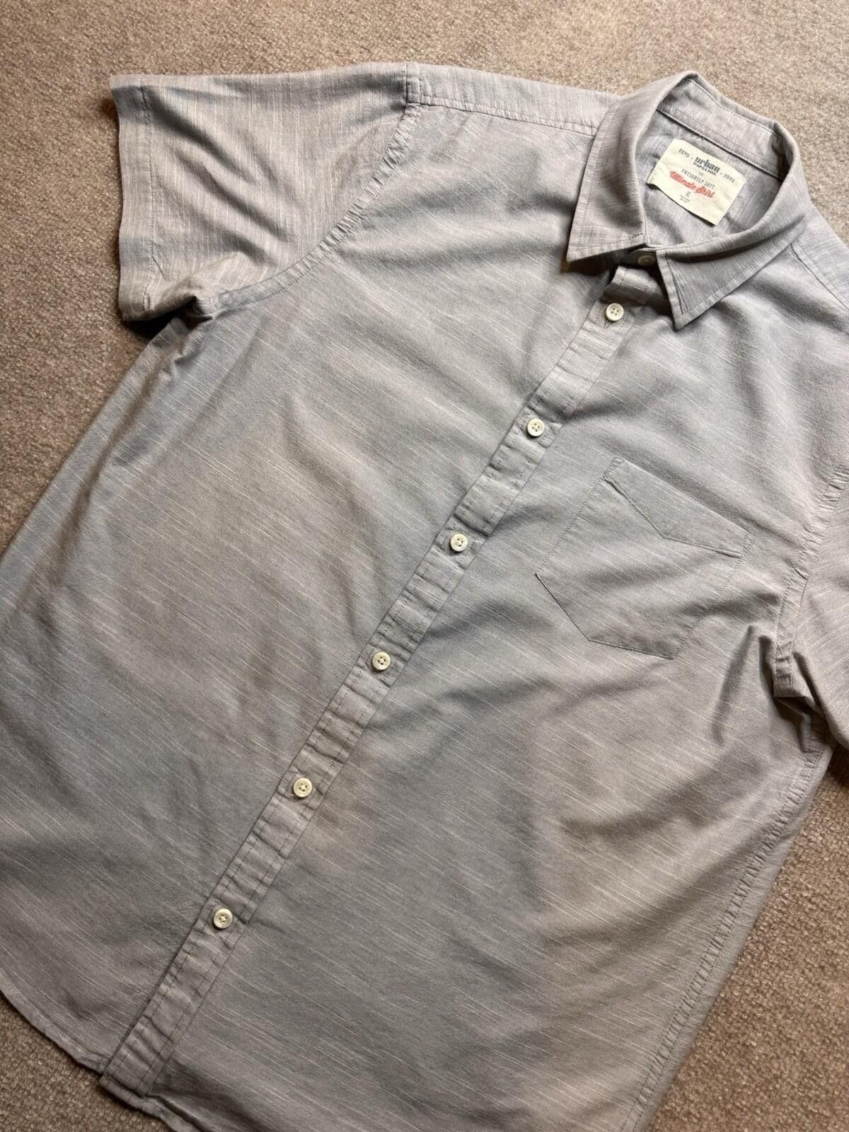 Urban Pipeline Urban Pipeline Men's XL Gray Short Sleeve Button Up [727] Size US XL / EU 56 / 4 - 1 Thumbnail