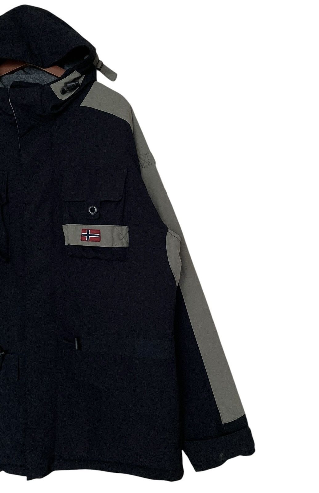 Napapijri × Vintage Vintage Brand Napapijri Hoodie Jacket 2000s Size US XL / EU 56 / 4 - 4 Thumbnail