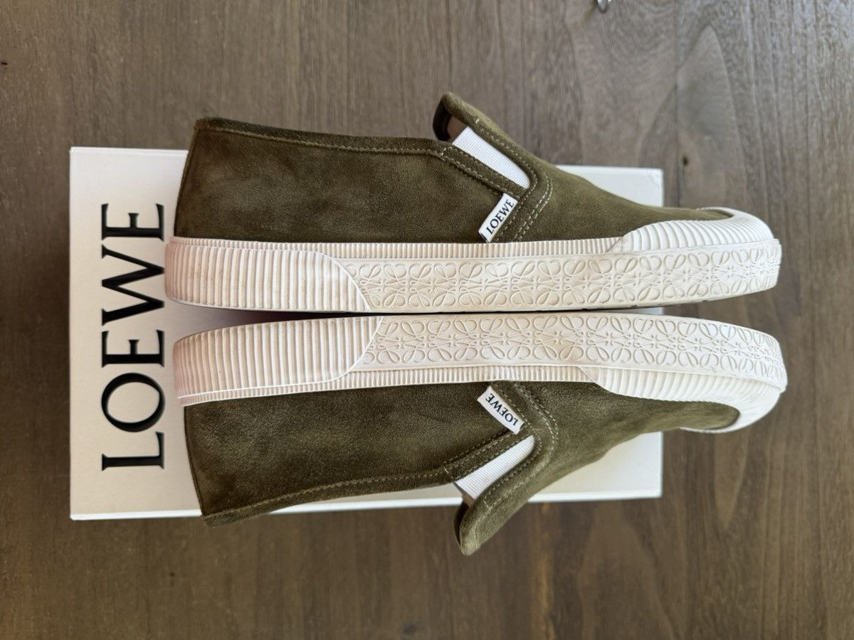 Loewe Loewe Terra Vulca suede slip-on sneakers green - size 12 Size US 12 / EU 45 - 5 Thumbnail