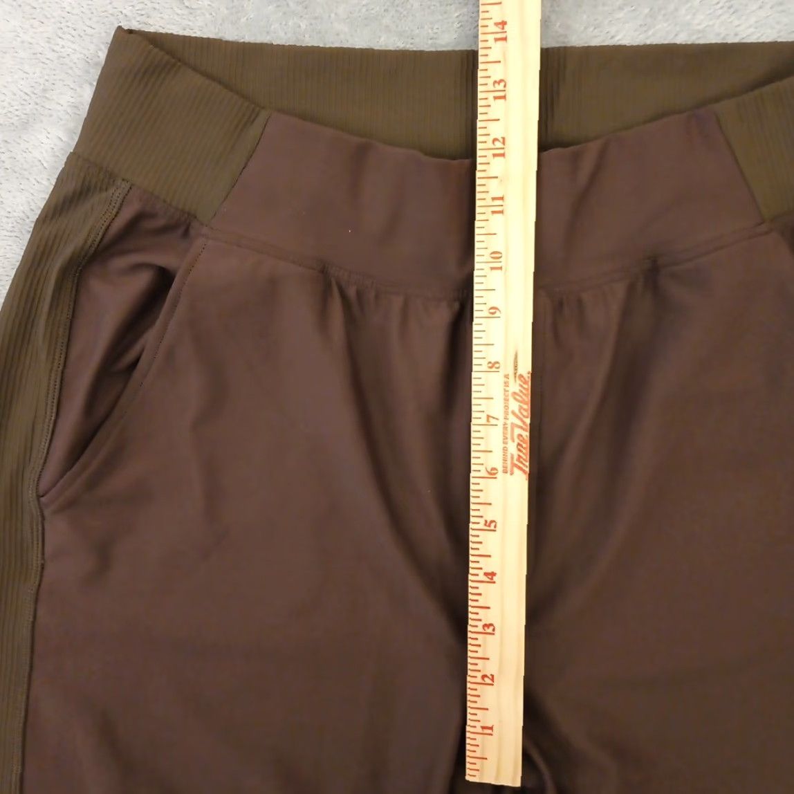 Old Navy Old Navy Powersoft Ankle Pants Womens Large Brown Pull On Pockets 30x26 Size 36" / US 14 / IT 50 - 4 Thumbnail