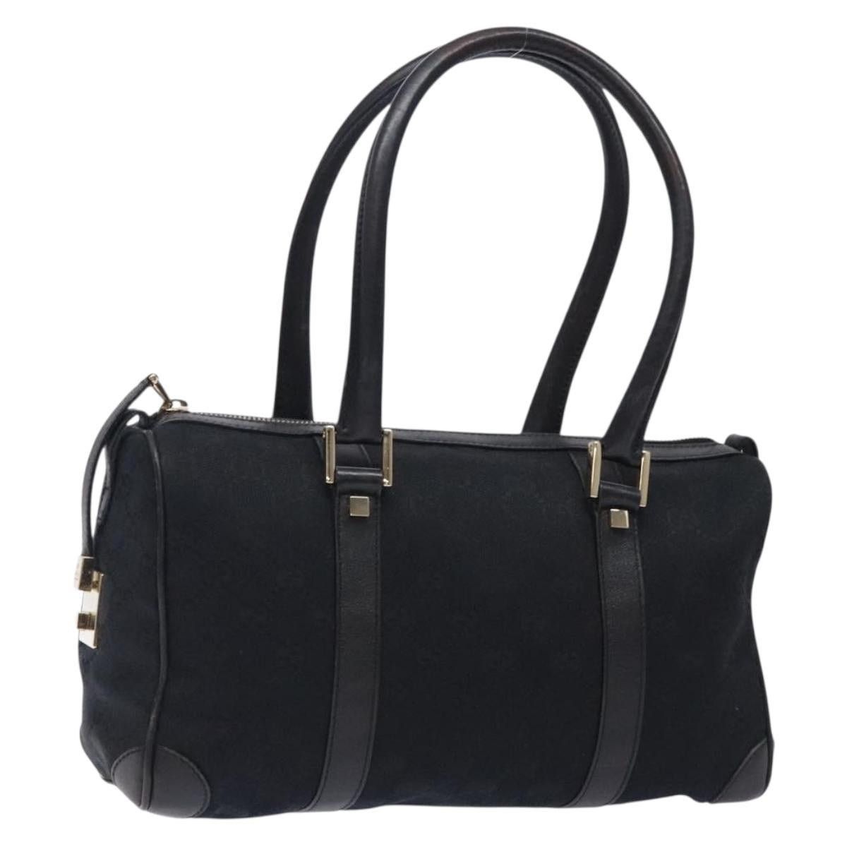 GUCCI GG Canvas Shoulder Bag Black Gold 000 0851 000 0851