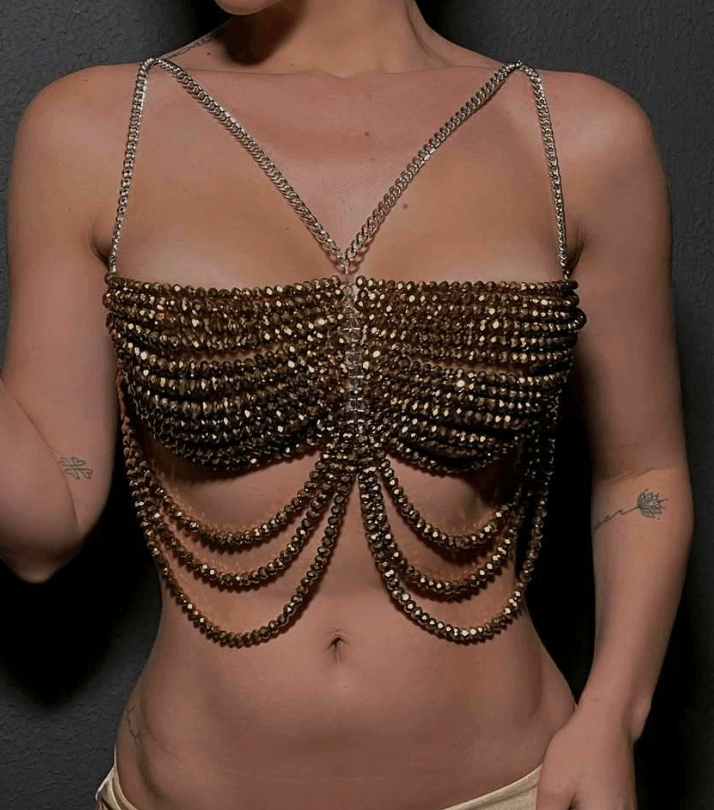 Japanese Brand Bra Chain Body Chain Bikini Tank Top Size M / US 6-8 / IT 42-44 - 5 Thumbnail