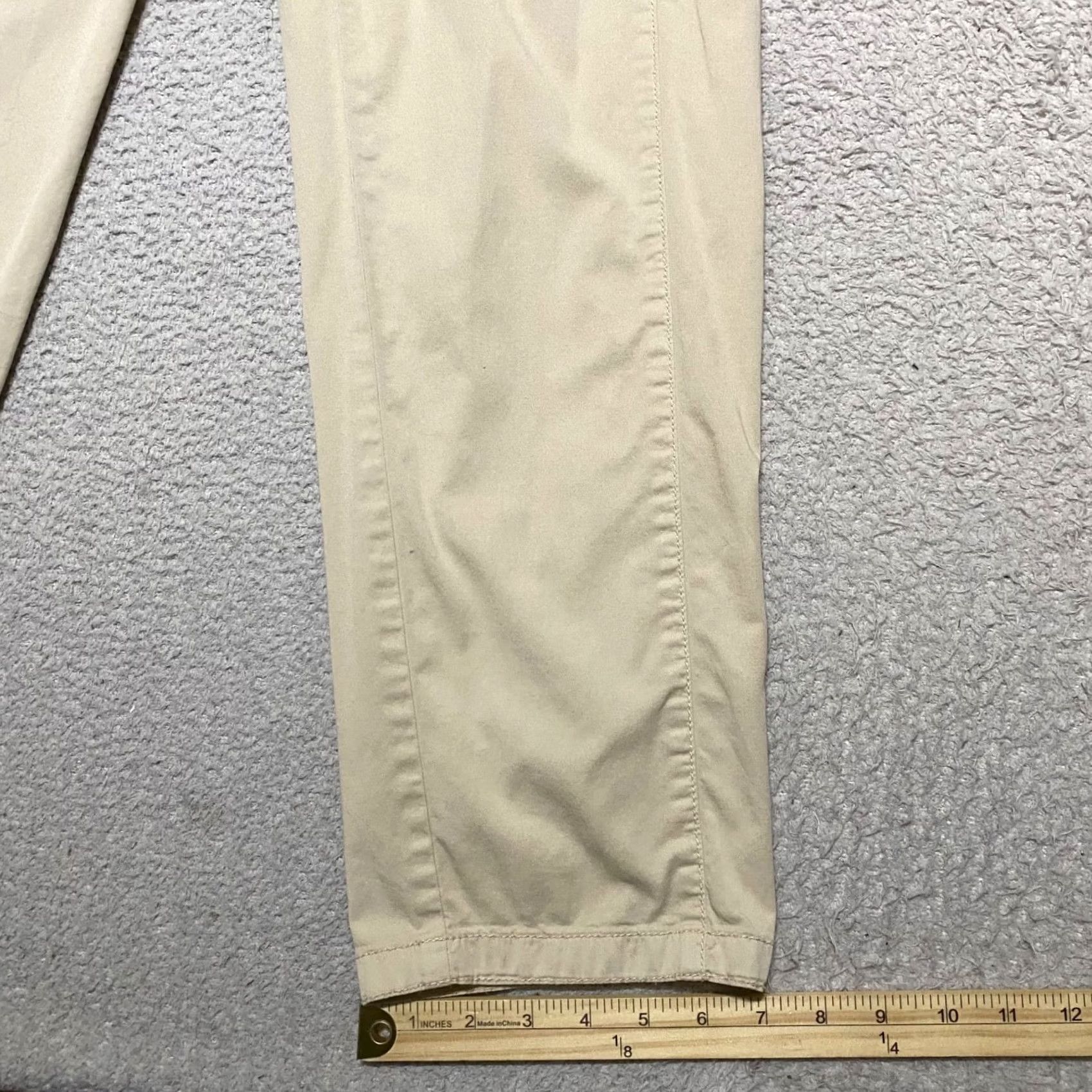 Vintage Chicos Pants Womens Medium Beige Chino High Rise Straight Light Wash Pockets Size 32" / US 10 / IT 46 - 5 Thumbnail