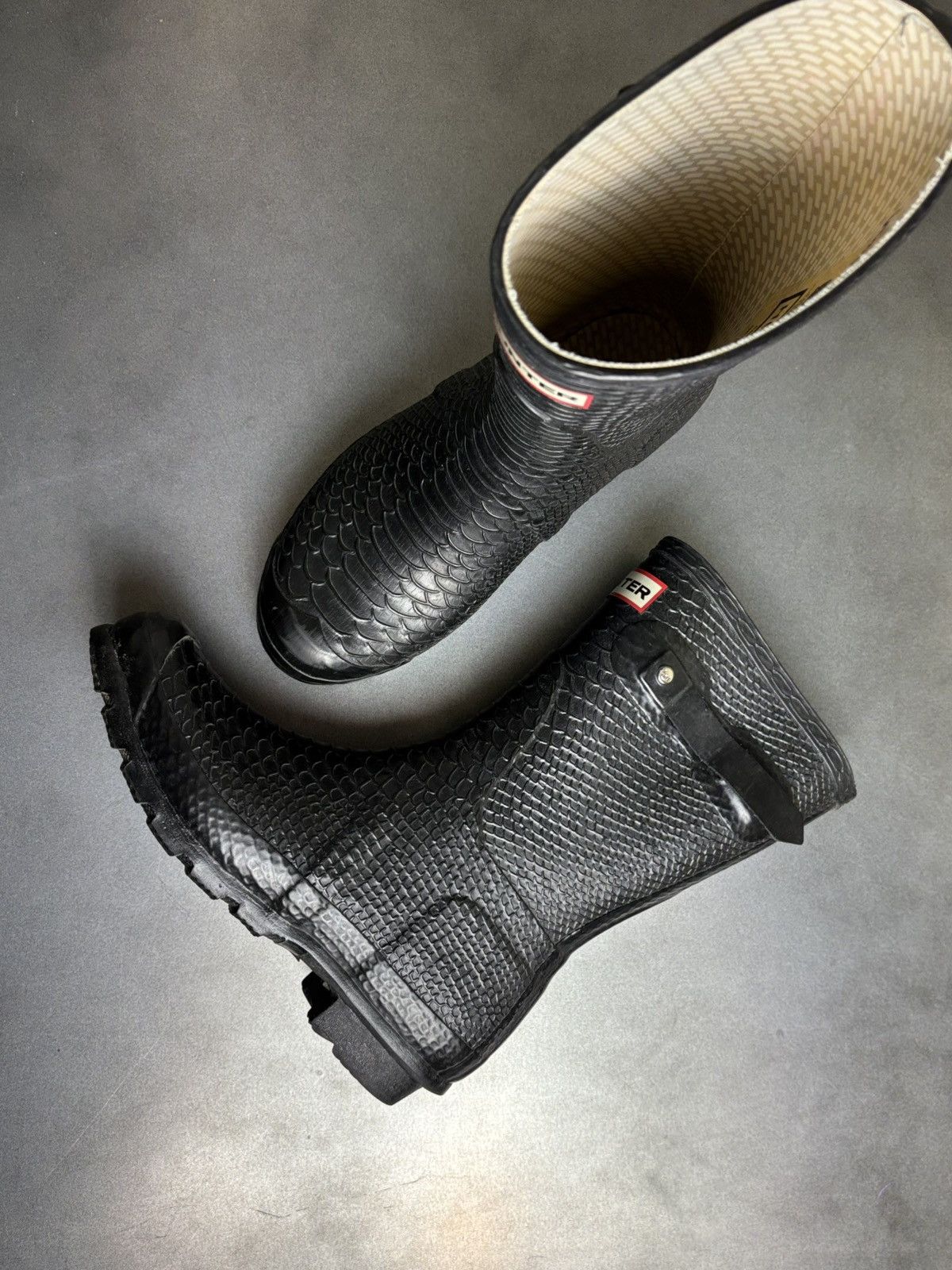 Hunter Hunter Carnaby Boa Short Hunter Boots Rain Snake Rain Rubber Size US 7 / IT 37 - 21 Thumbnail