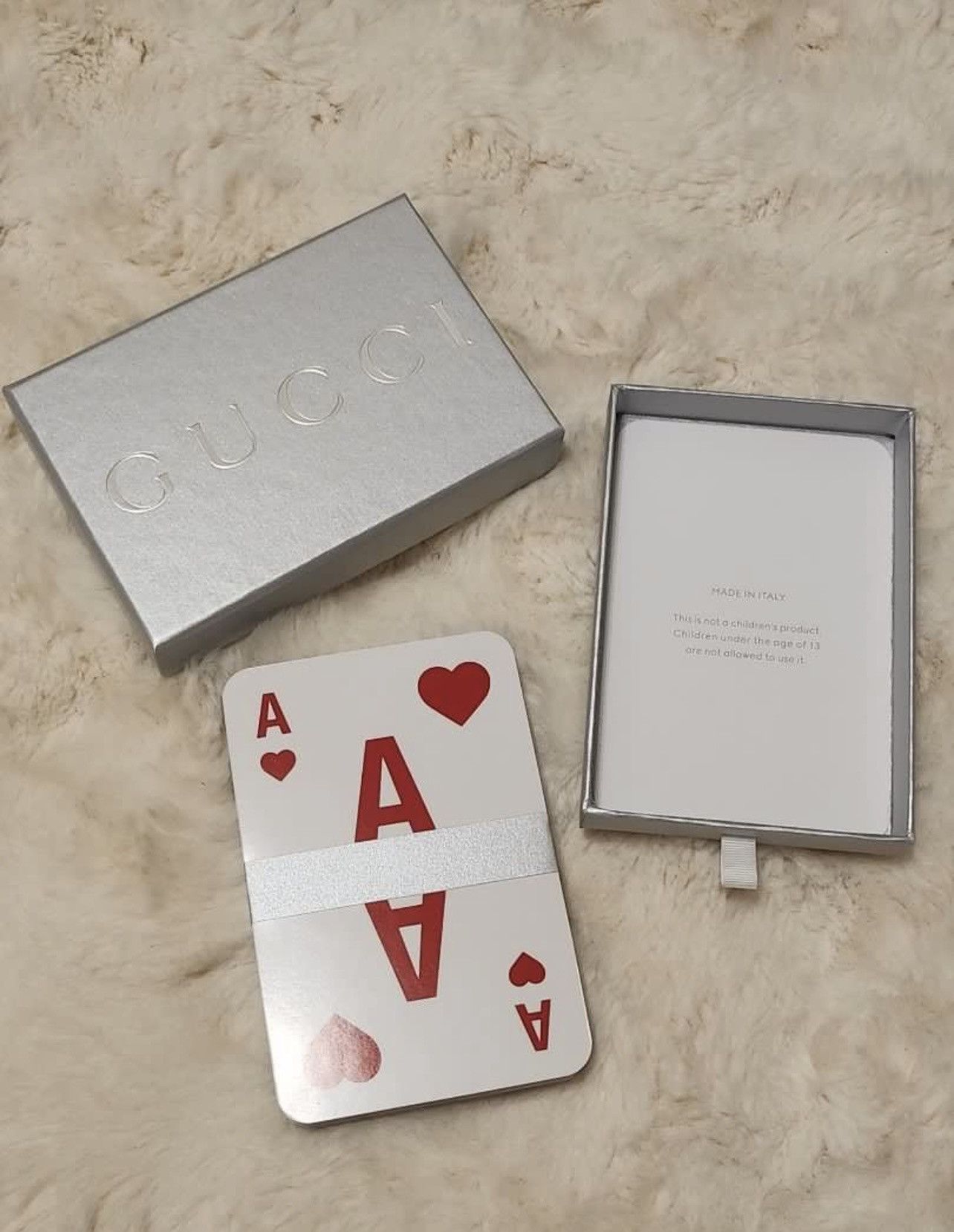 Gucci ♣️Gucci ♠️VIP huge size poker playing cards Size ONE SIZE - 8 Thumbnail