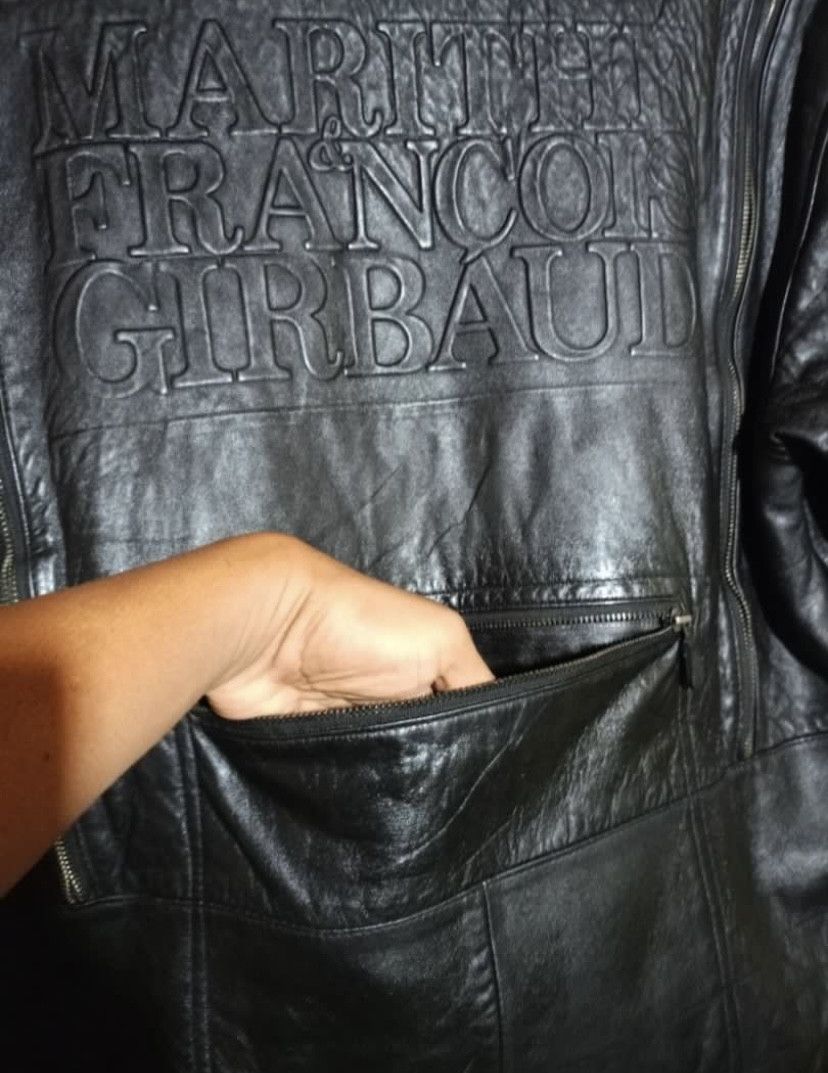 Marithe + Francois Girbaud Vintage Marithe Francois Girbaud emboss logo leather jacket Size US L / EU 52-54 / 3 - 4 Thumbnail