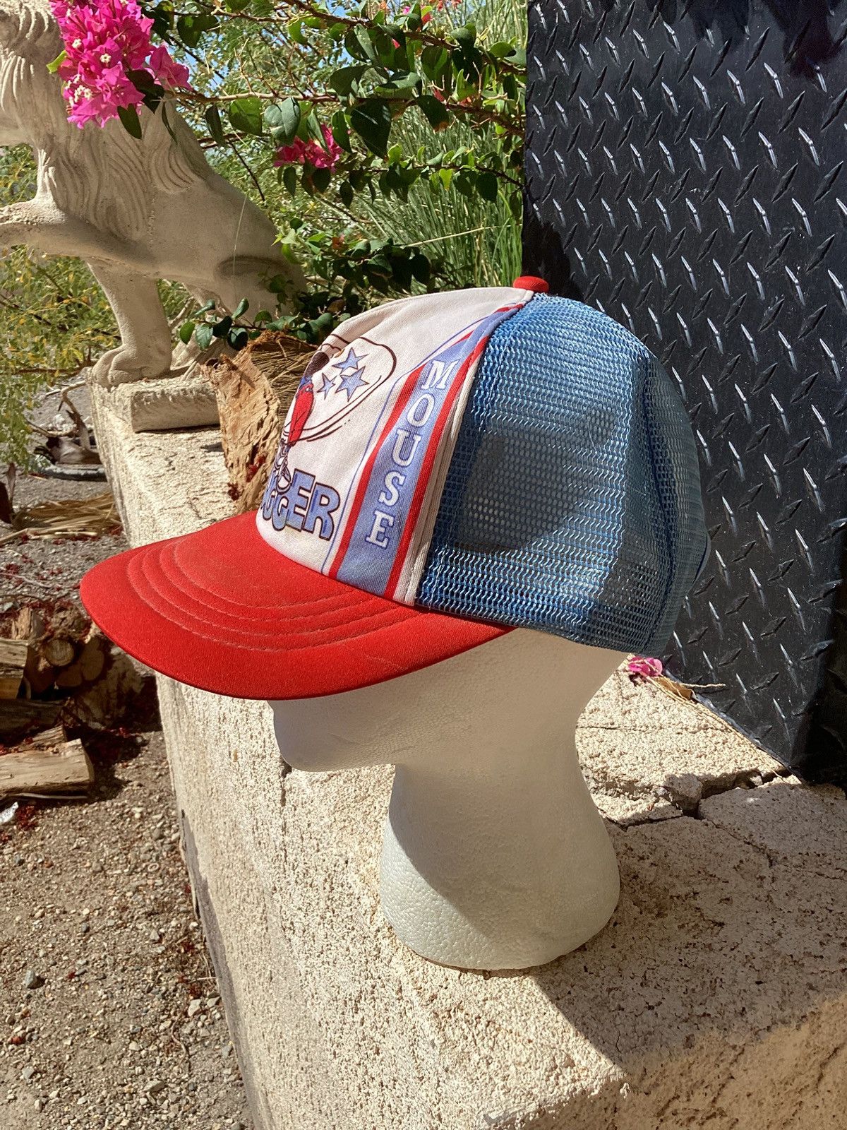 Disney Vtg 90s Walt Disney Mickey Mouse slugger Cali headwear hat Size ONE SIZE - 2 Thumbnail