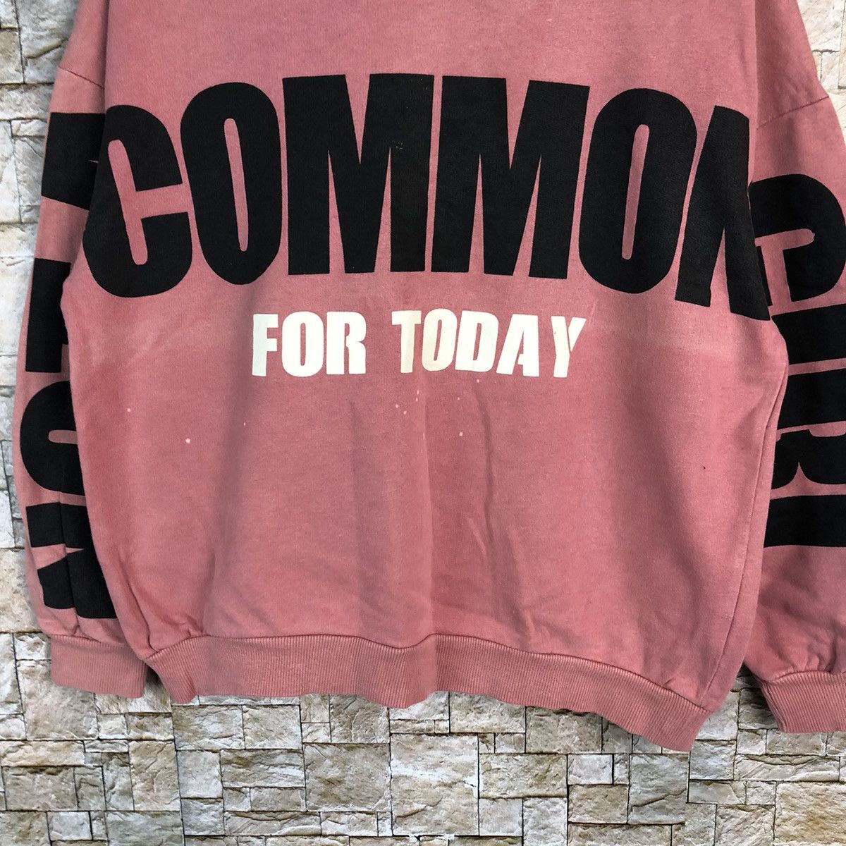 Japanese Brand Not Common Girl today Bershka Pink Sweatshirt #A305 Size S / US 4 / IT 40 - 6 Thumbnail