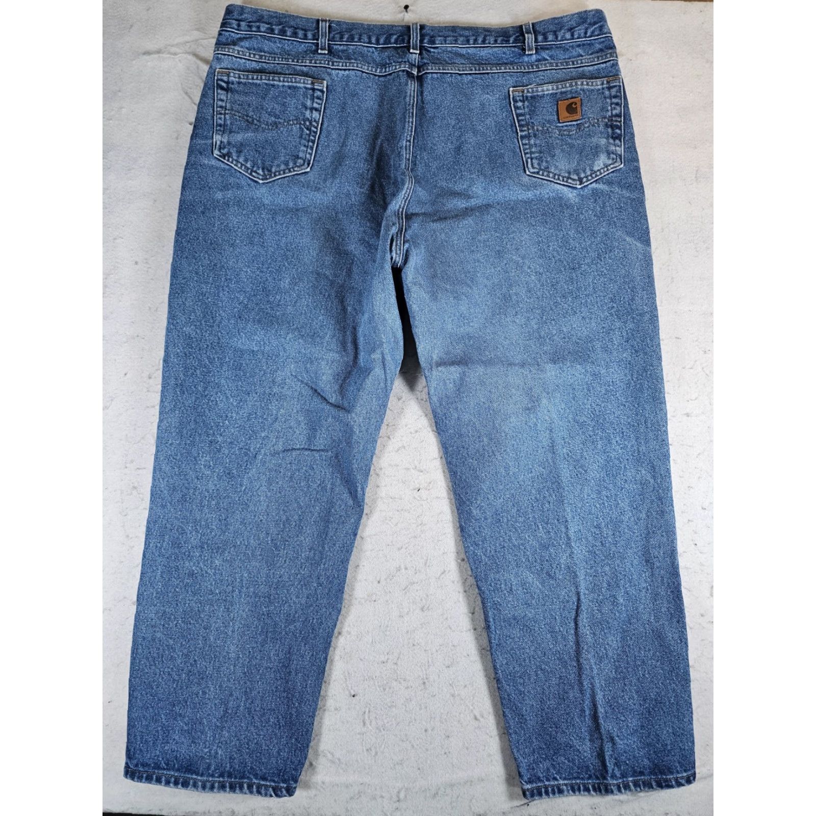 Carhartt VINTAGE Carhartt Jeans Blue Denim B17 DST Relaxed Fit Tapered Leg Workwear Mens Sz 50x30 Size US 34 / EU 50 - 4 Thumbnail