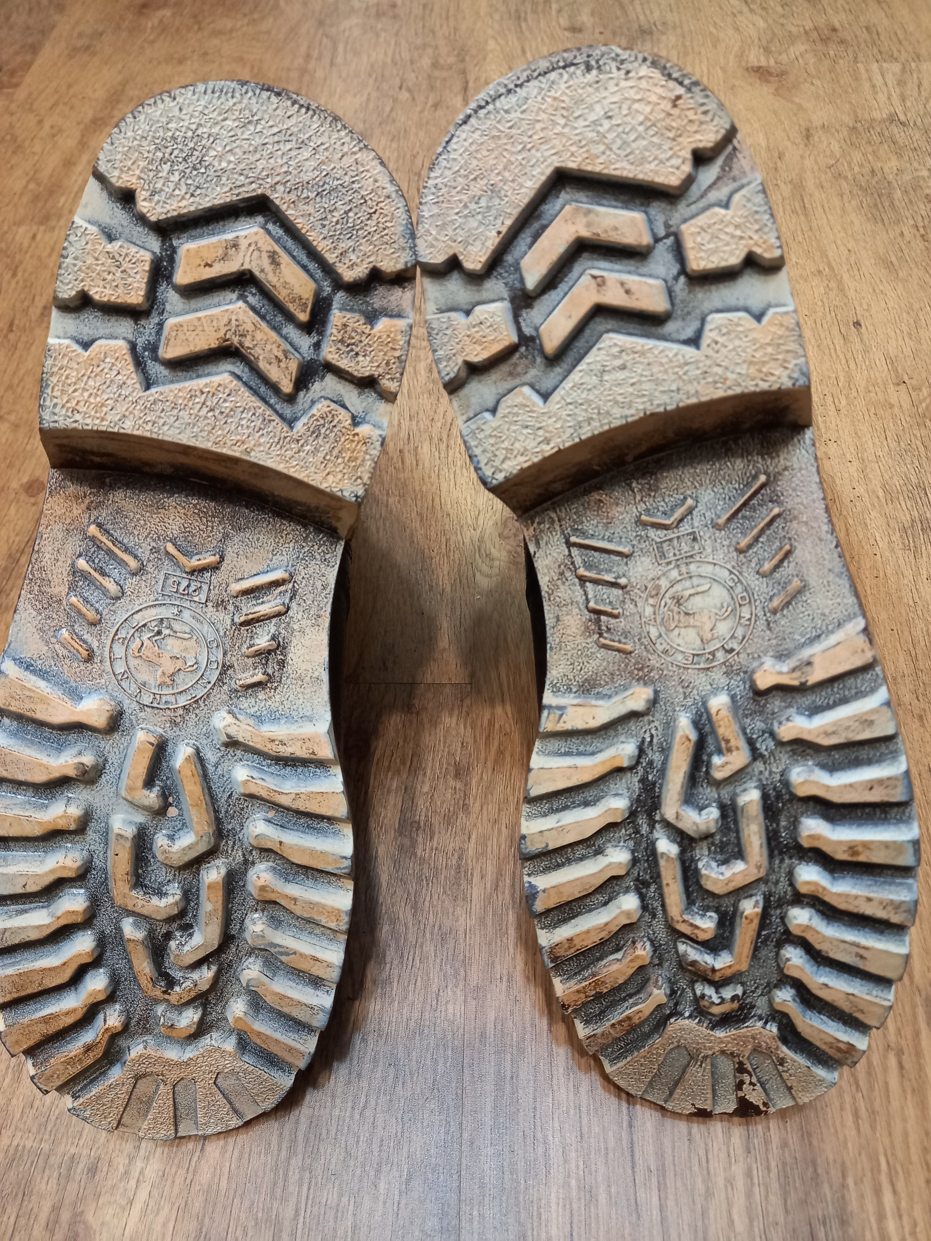 RARE Vintage 70s Kampfstiefel 77 ARMY BOOTS, 27,5