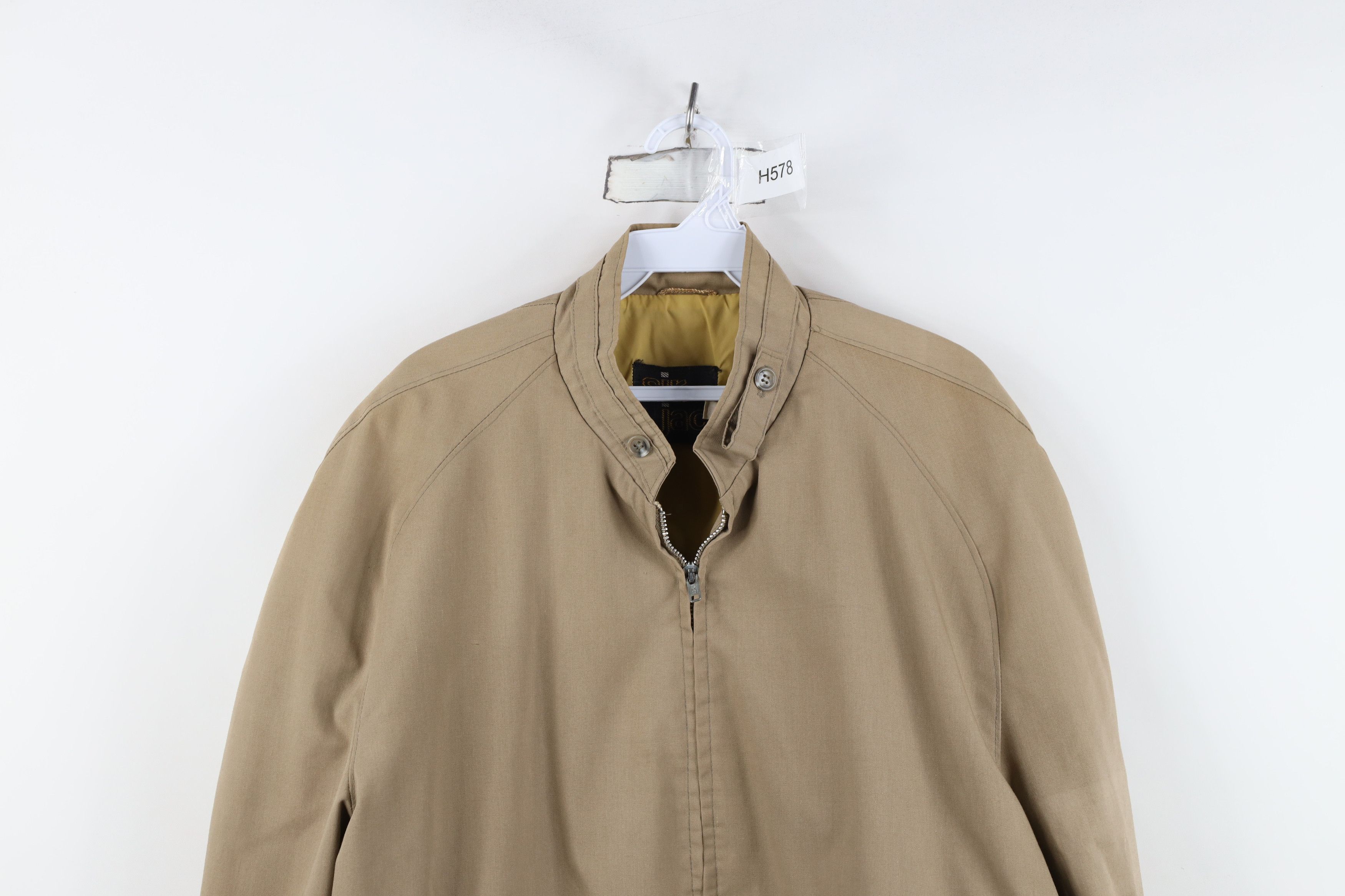 Vintage Vintage 70s Streetwear Cafe Racer Bomber Jacket Beige USA Size US XXL / EU 58 / 5 - 2 Thumbnail