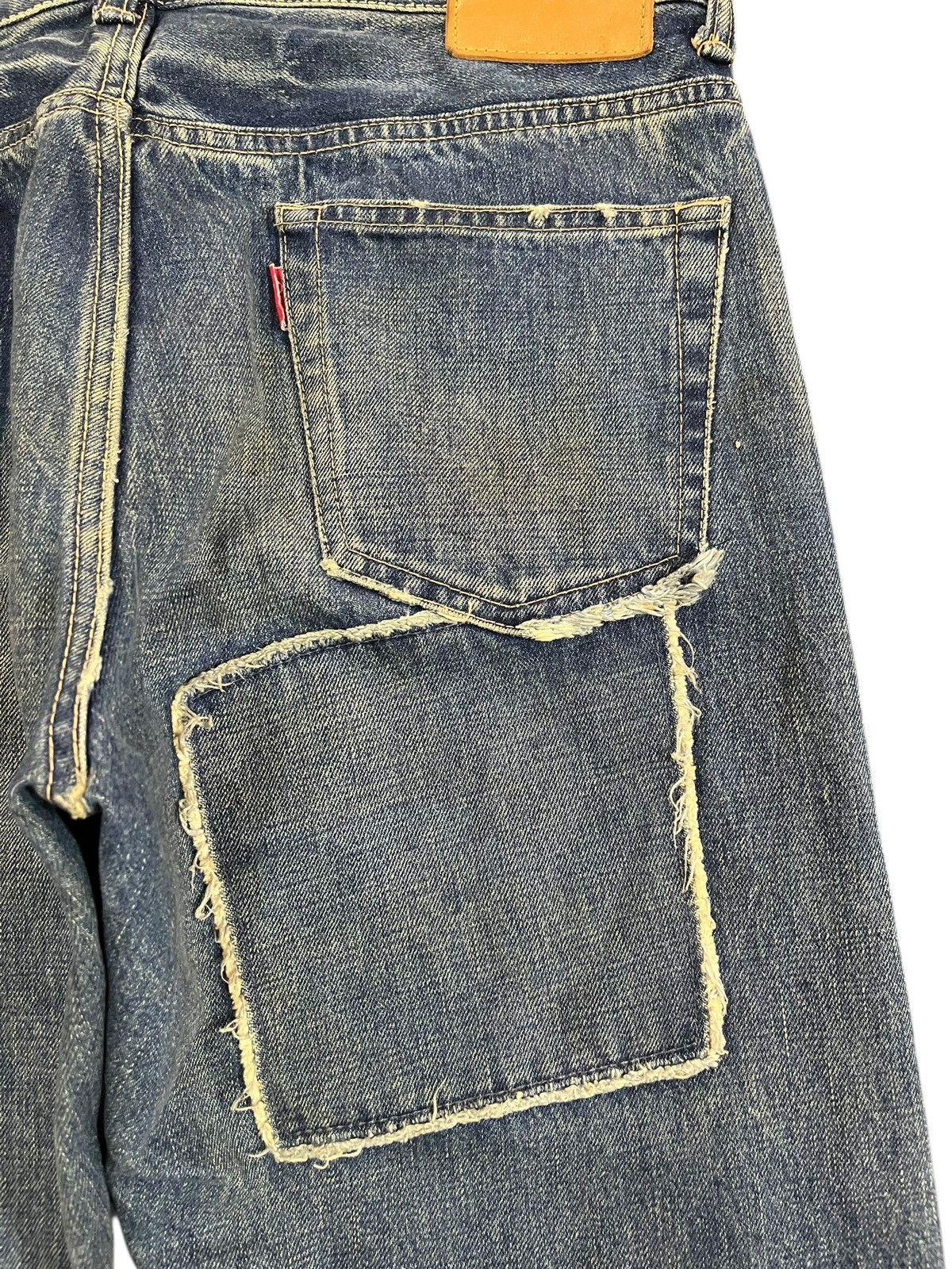 Beauty Beast × Heron Preston Vintage WWL Reconstructed Studded Stars Denim Size US 32 / EU 48 - 8 Thumbnail