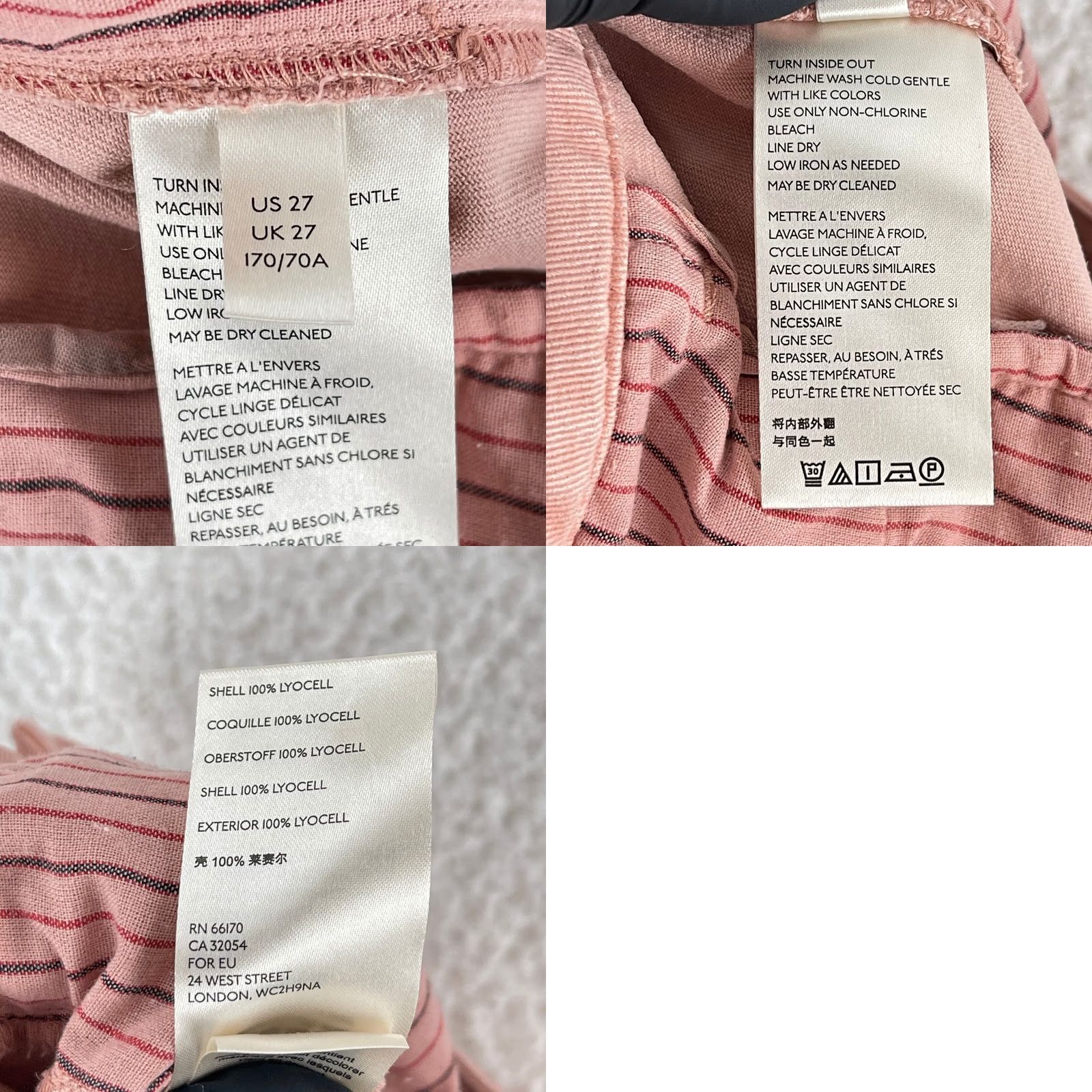 Anthropologie Anthropologie Pink Chino Pants Womens Regular Size 27 Straight Leg Mid Rise Casual Lightweight Size 27" / US 4 / IT 40 - 11 Thumbnail